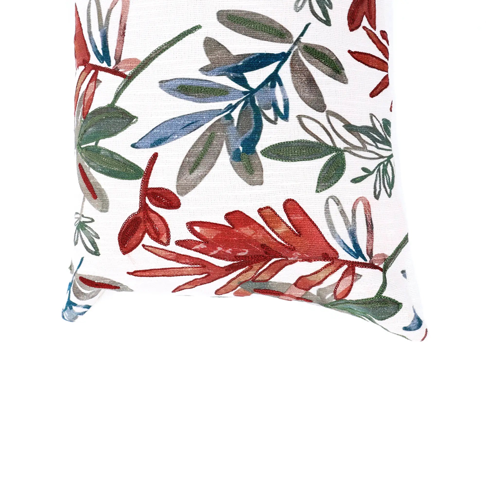 Garden Whisper Printed & Embroidered Pillow