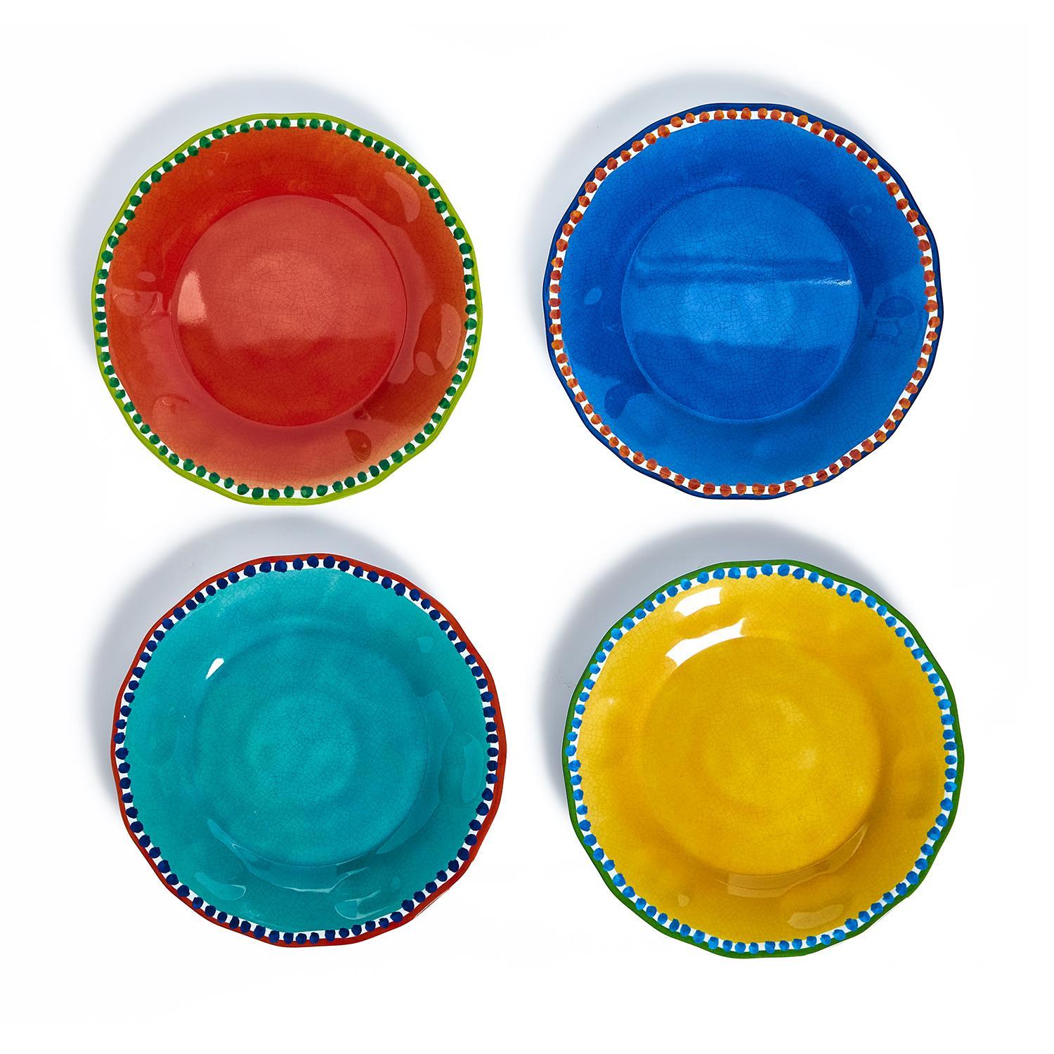 Color Play Dinner Plates, Set of 4