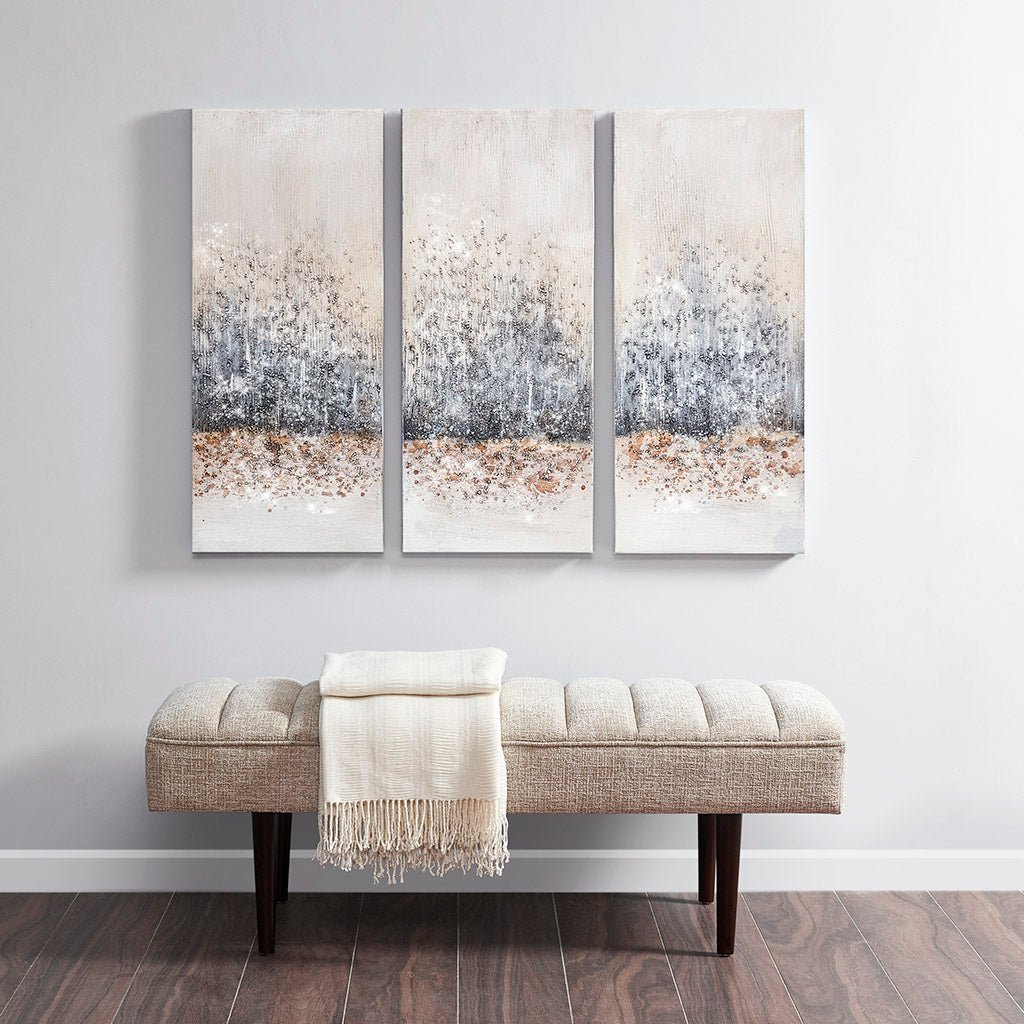 3 - Piece Canvas Wall Art Set with Abstract Design - Wall Decor