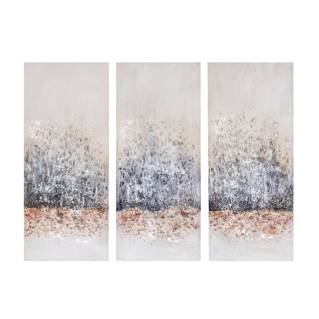 3 - Piece Canvas Wall Art Set with Abstract Design - Wall Decor