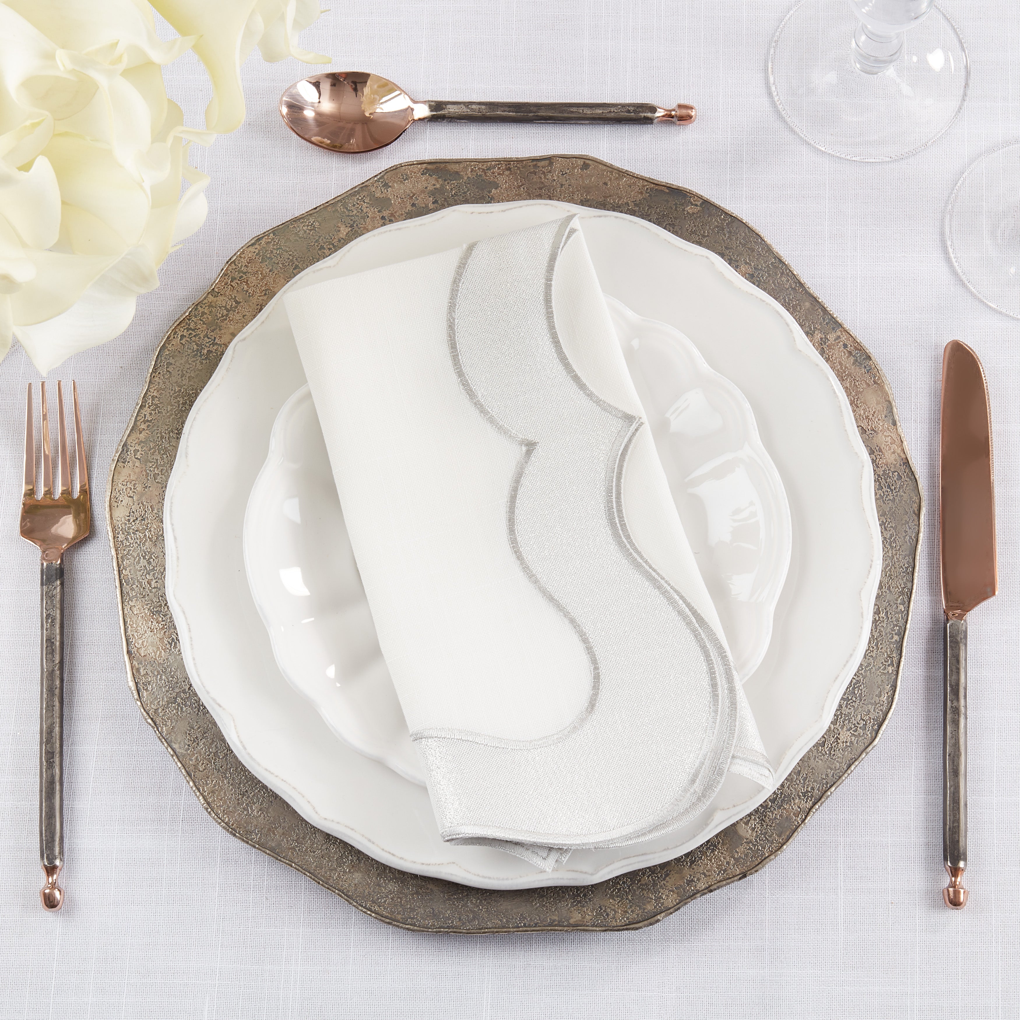 Elegant Shimmer Table Napkin, Set of 4