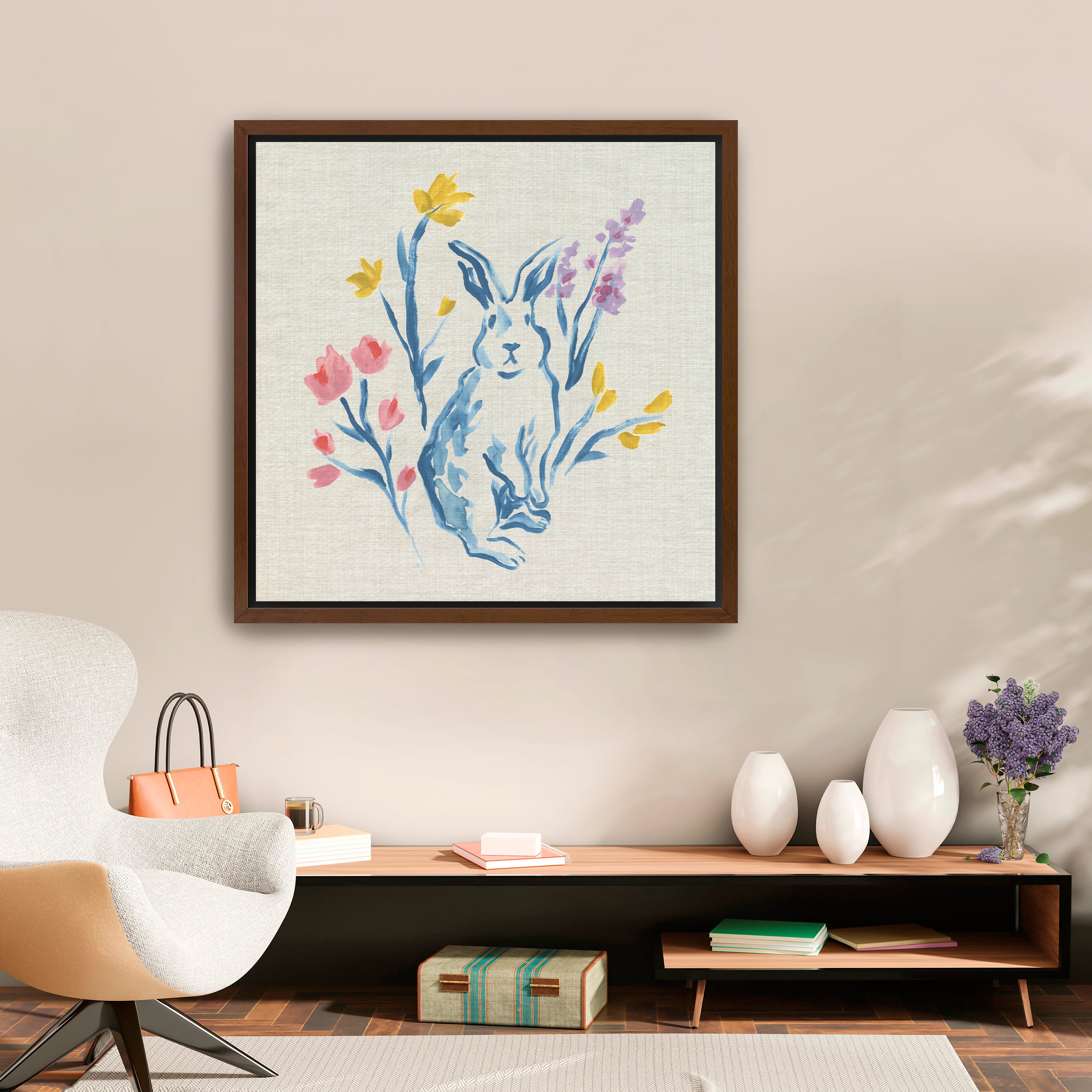 Lovely Rabbit I Canvas Giclee
