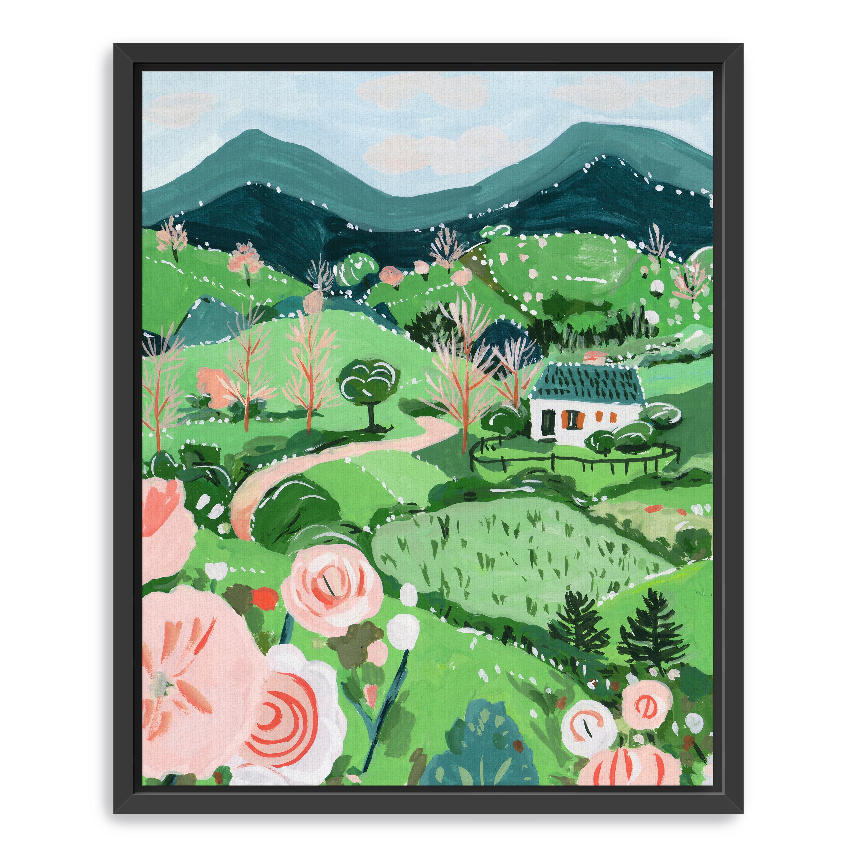 Patchwork Hills I Canvas Giclee