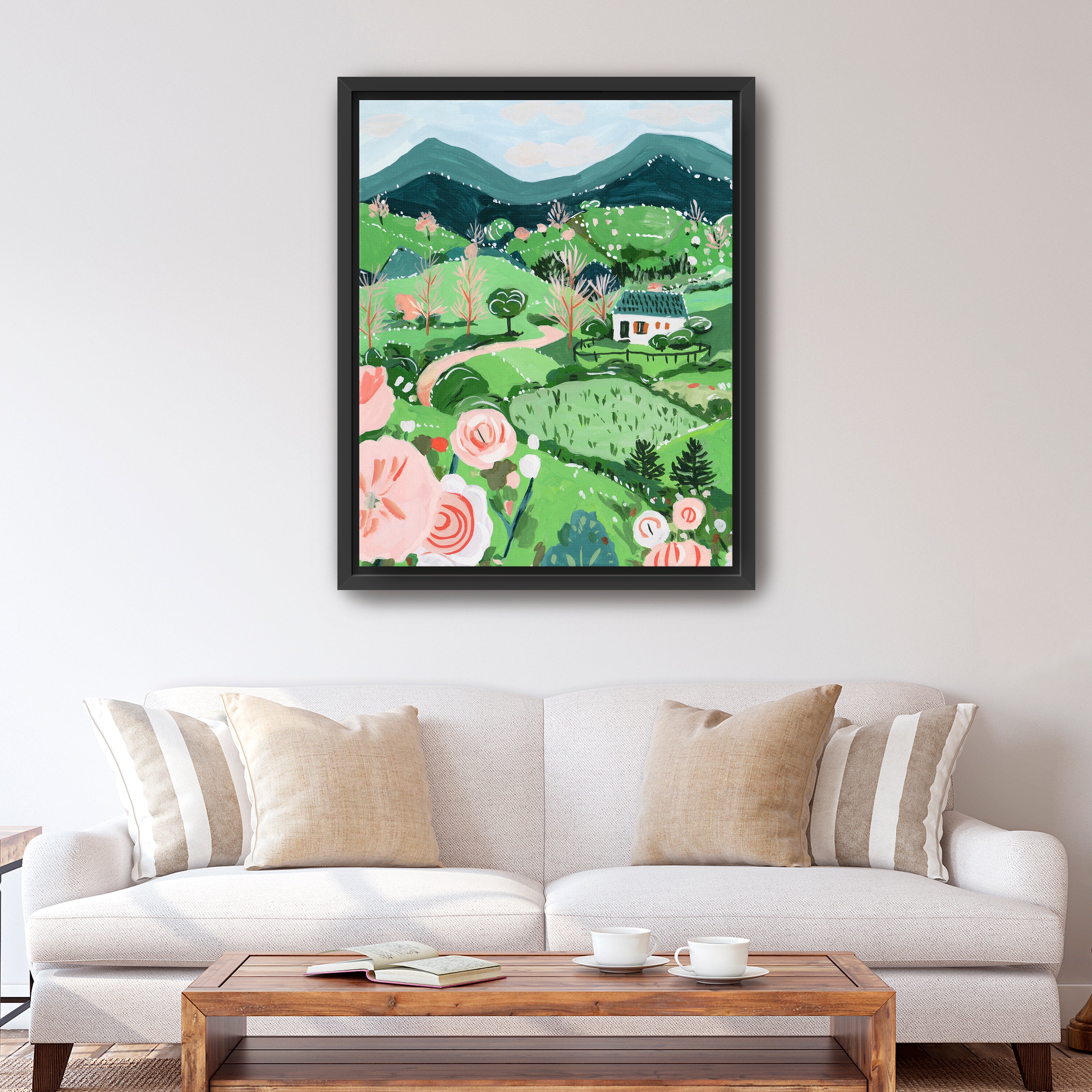 Patchwork Hills I Canvas Giclee
