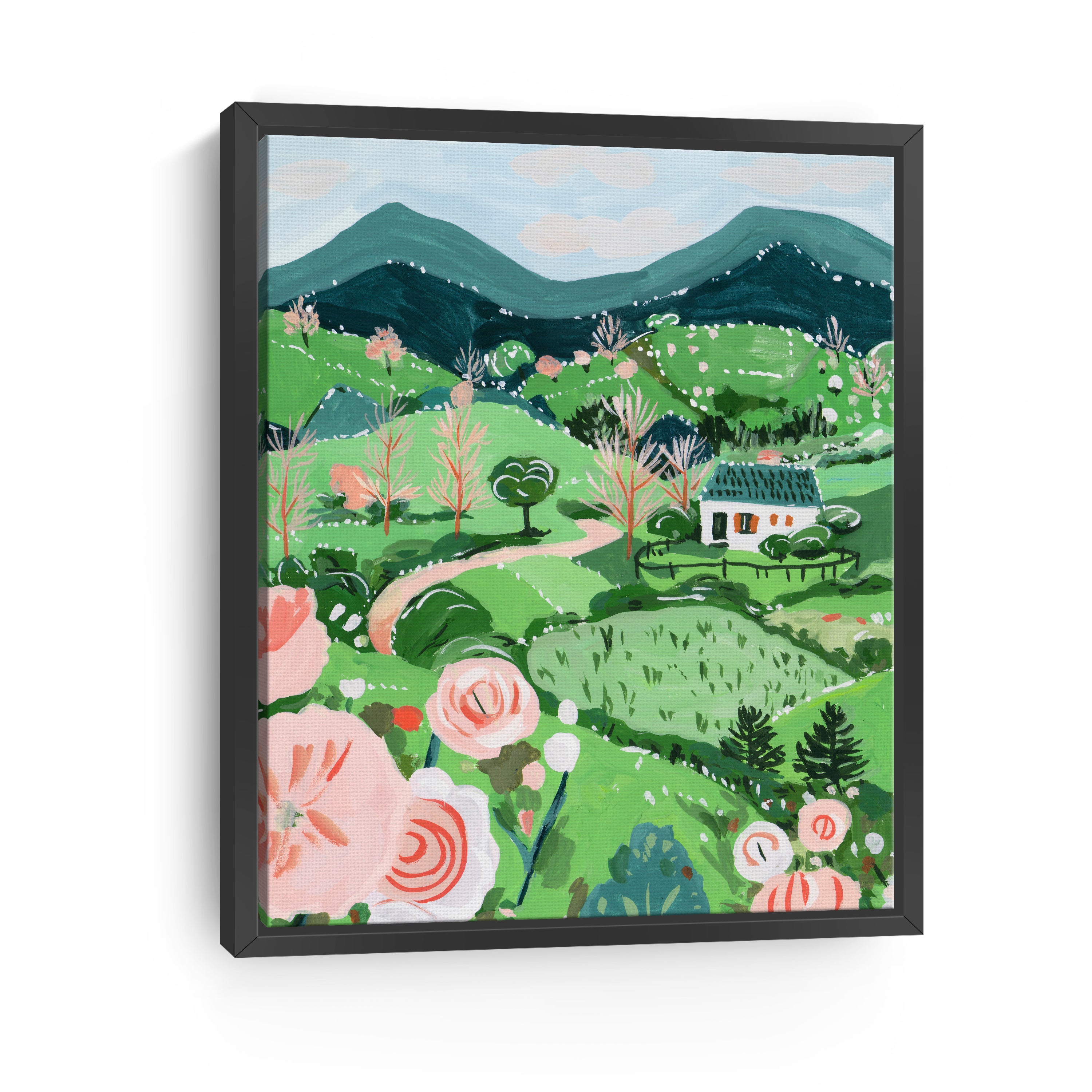 Patchwork Hills I Canvas Giclee
