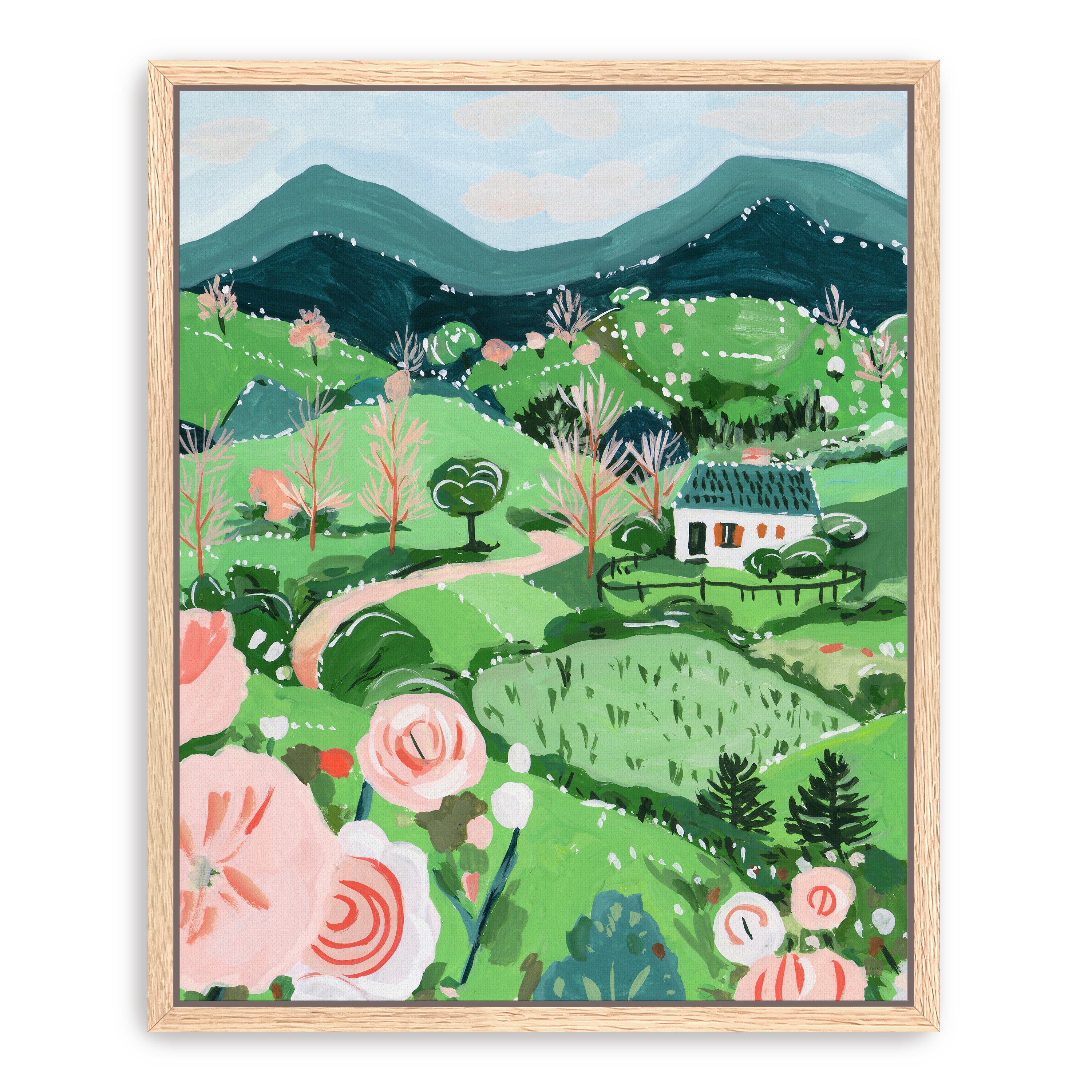 Patchwork Hills I Canvas Giclee