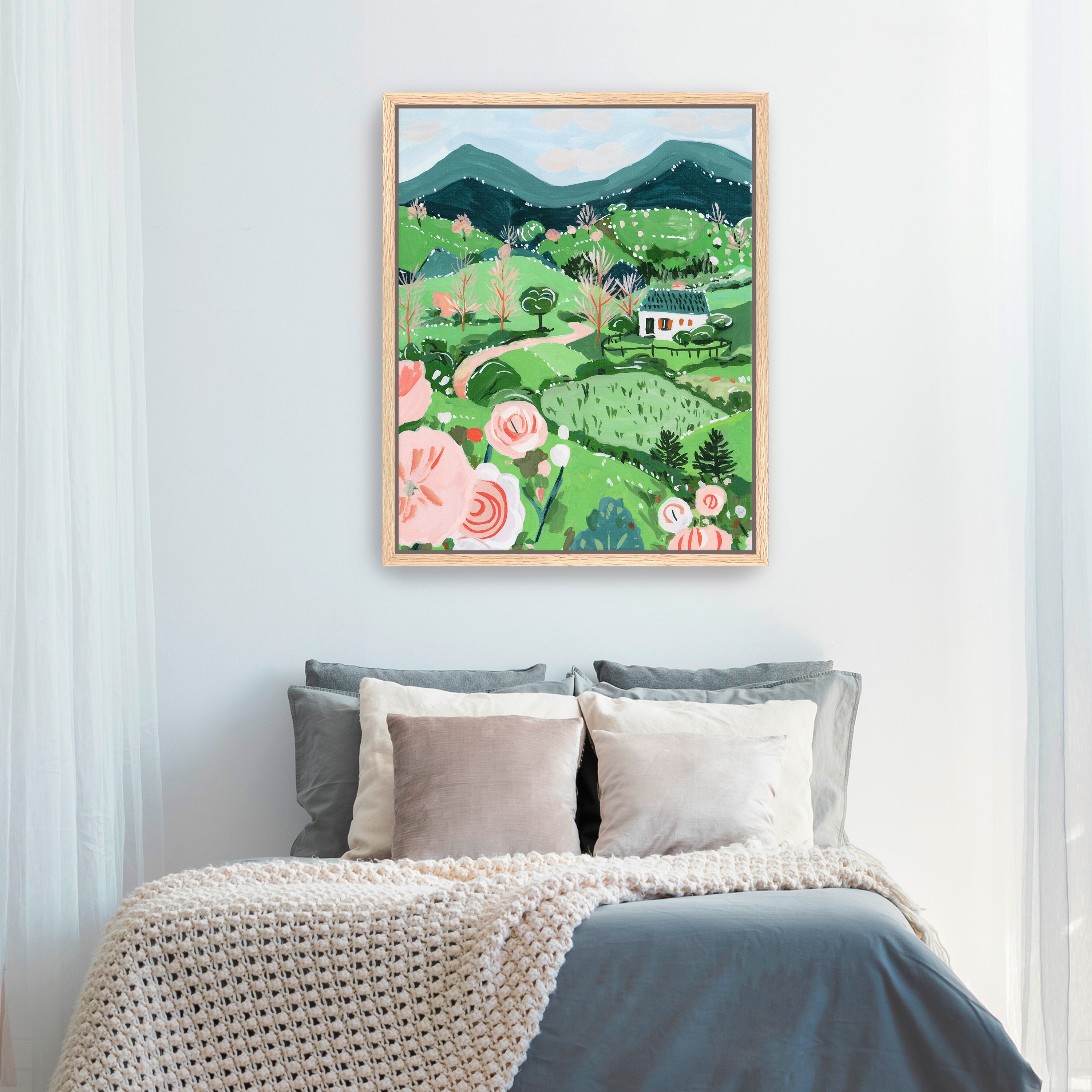 Patchwork Hills I Canvas Giclee
