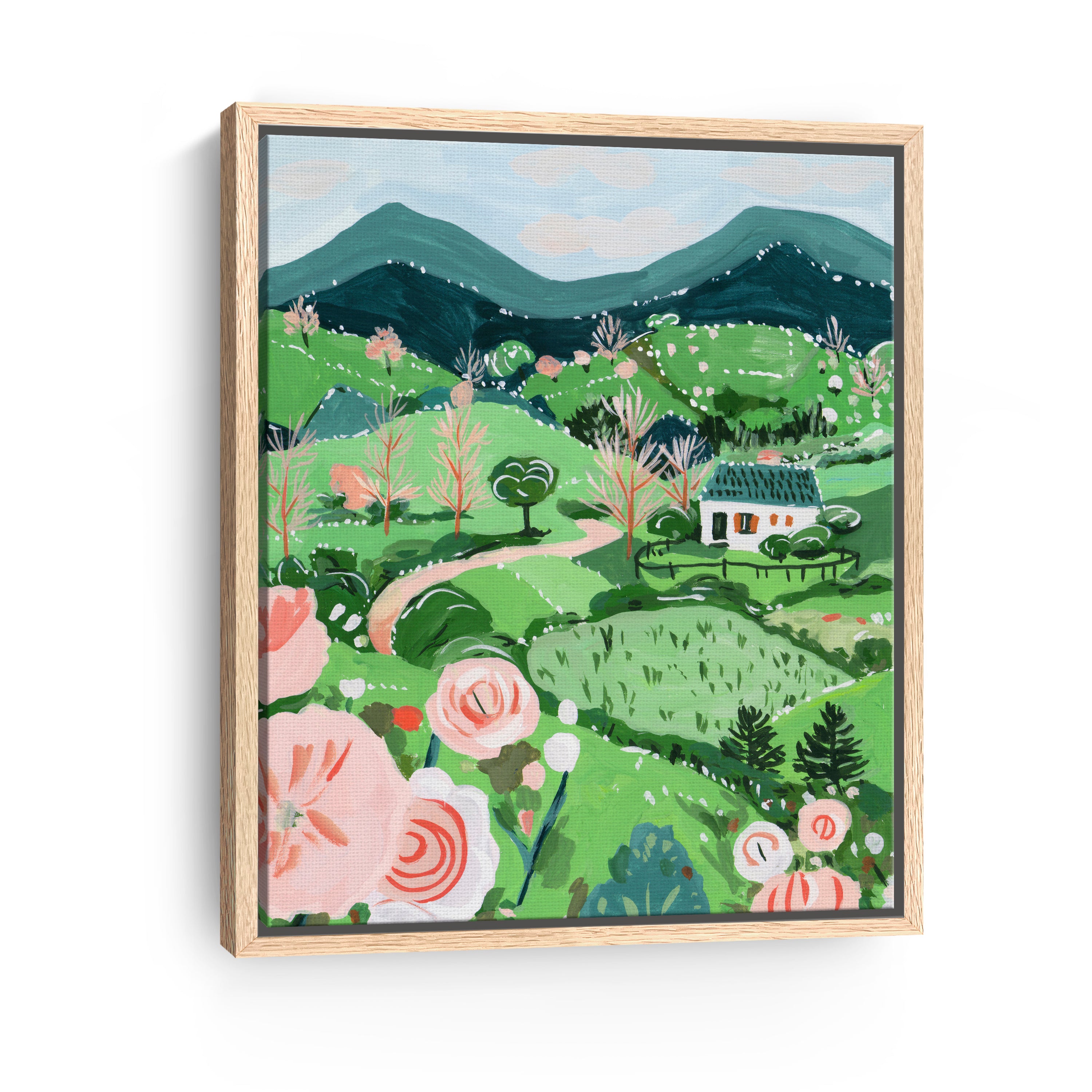 Patchwork Hills I Canvas Giclee