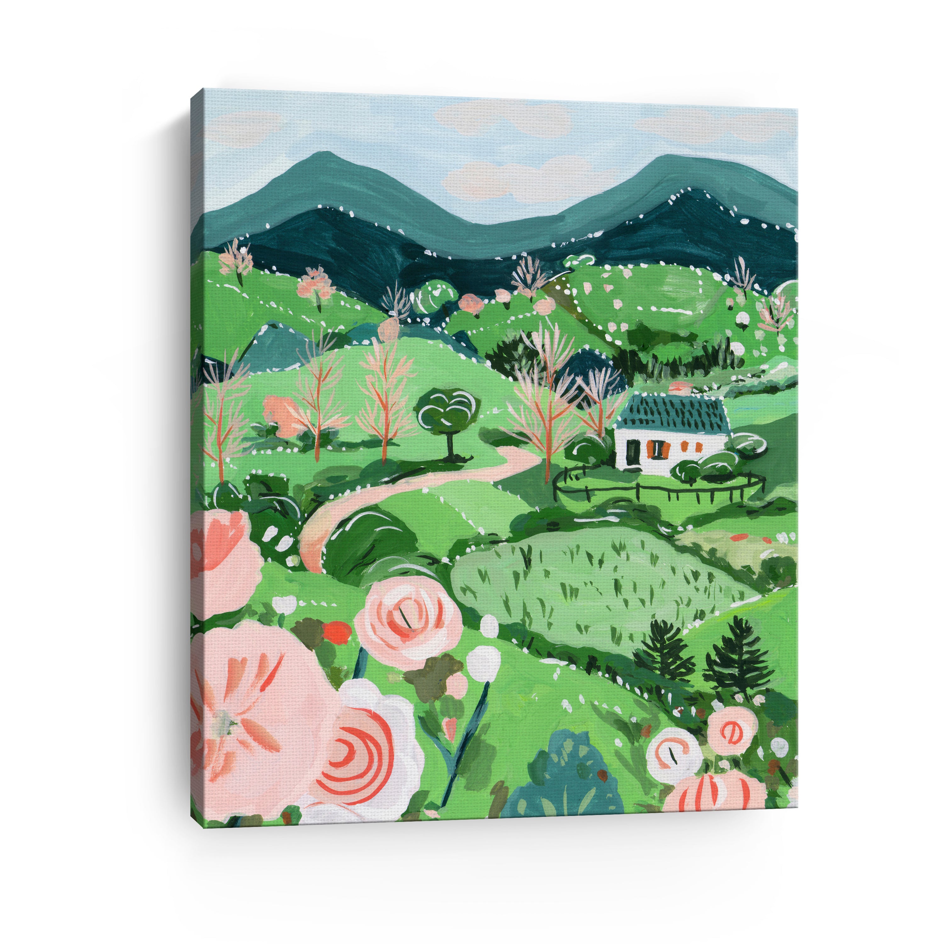 Patchwork Hills I Canvas Giclee