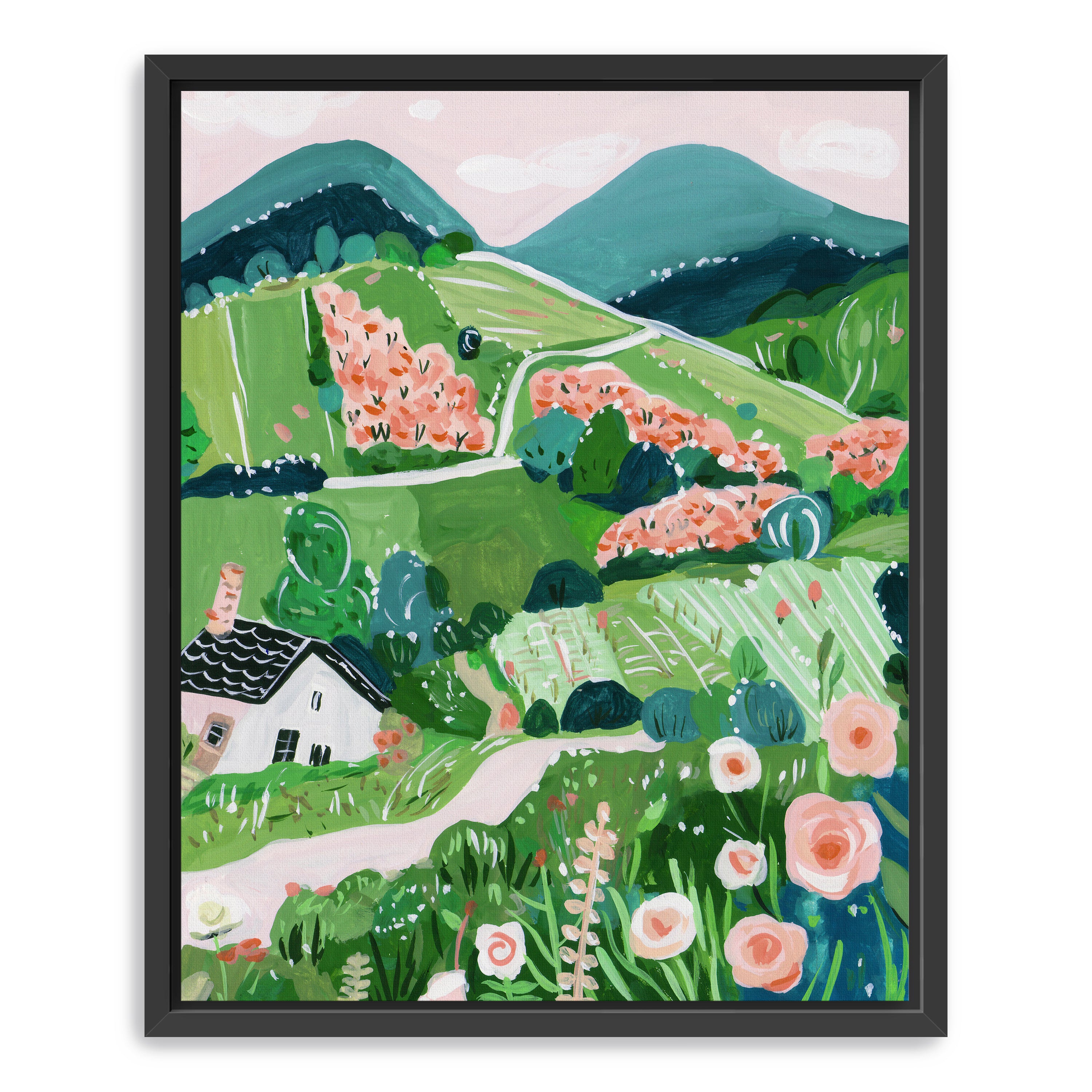 Patchwork Hills II Canvas Giclee