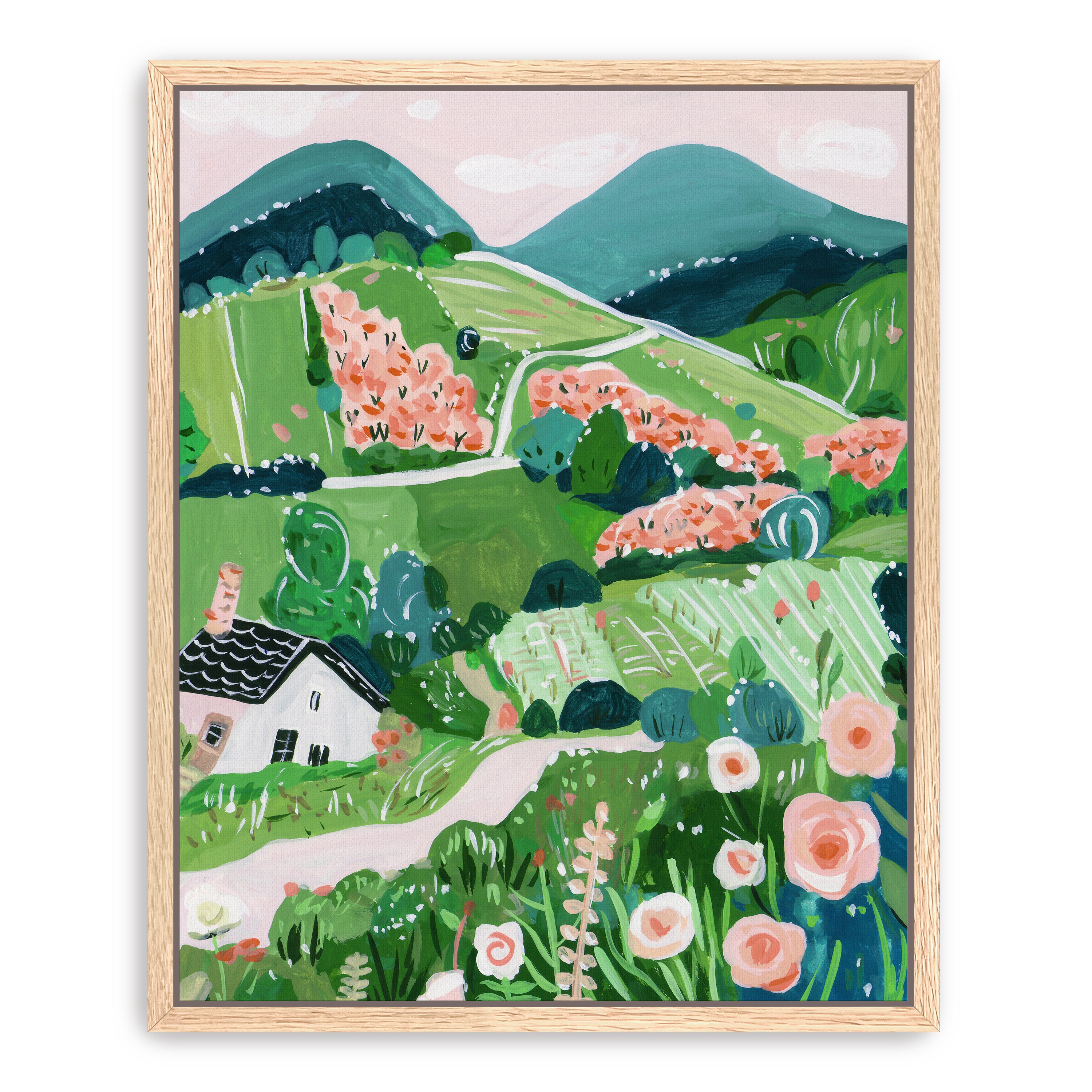 Patchwork Hills II Canvas Giclee