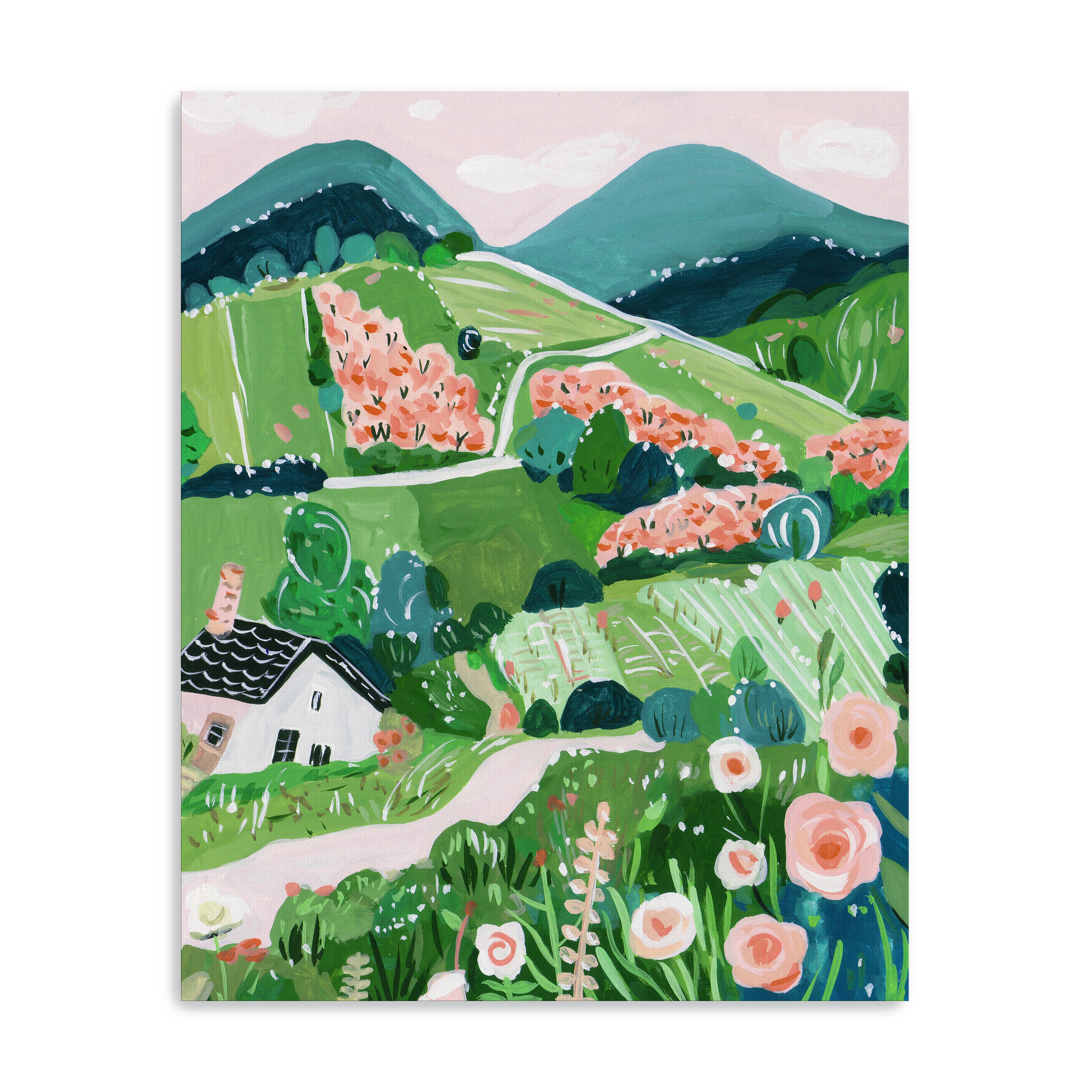 Patchwork Hills II Canvas Giclee