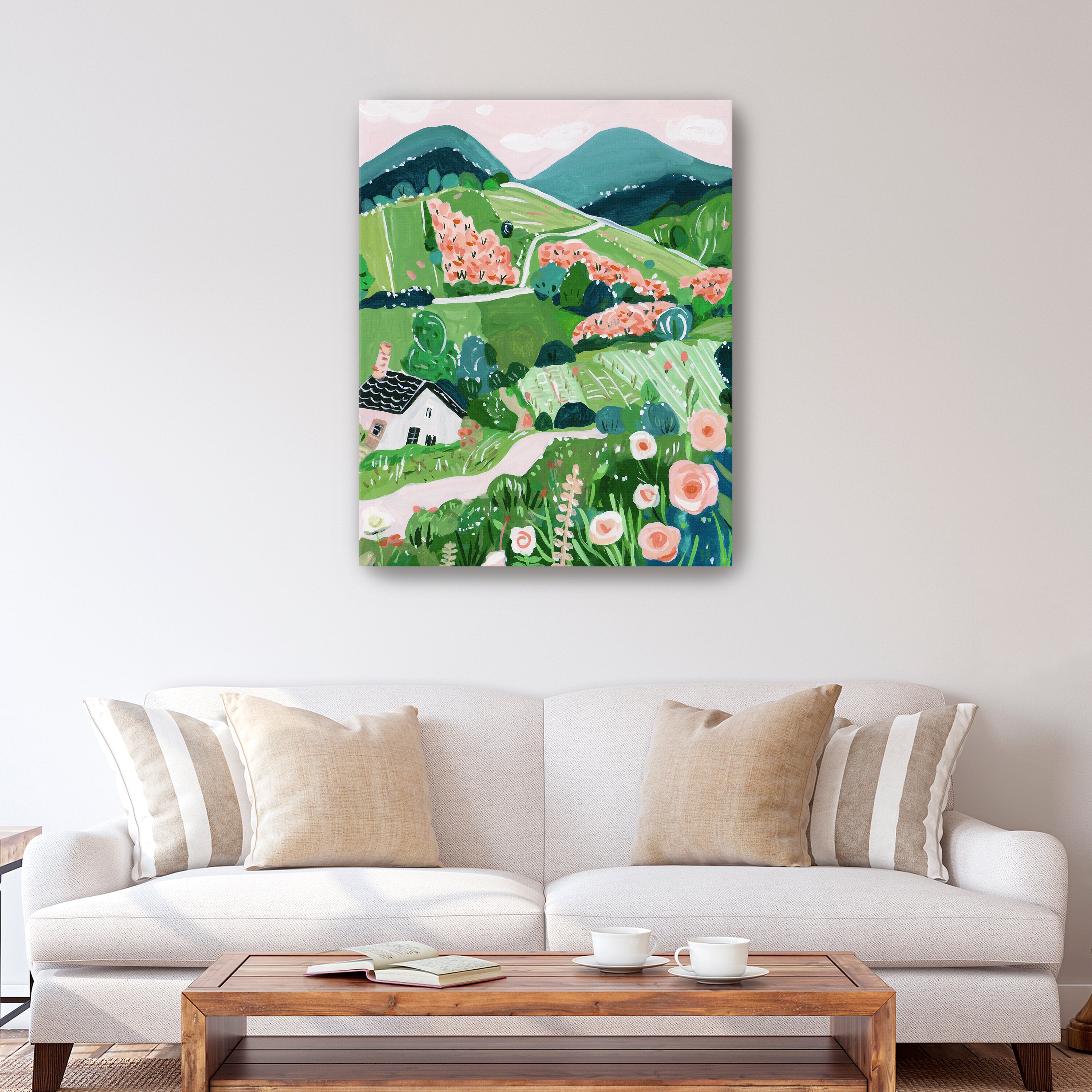 Patchwork Hills II Canvas Giclee