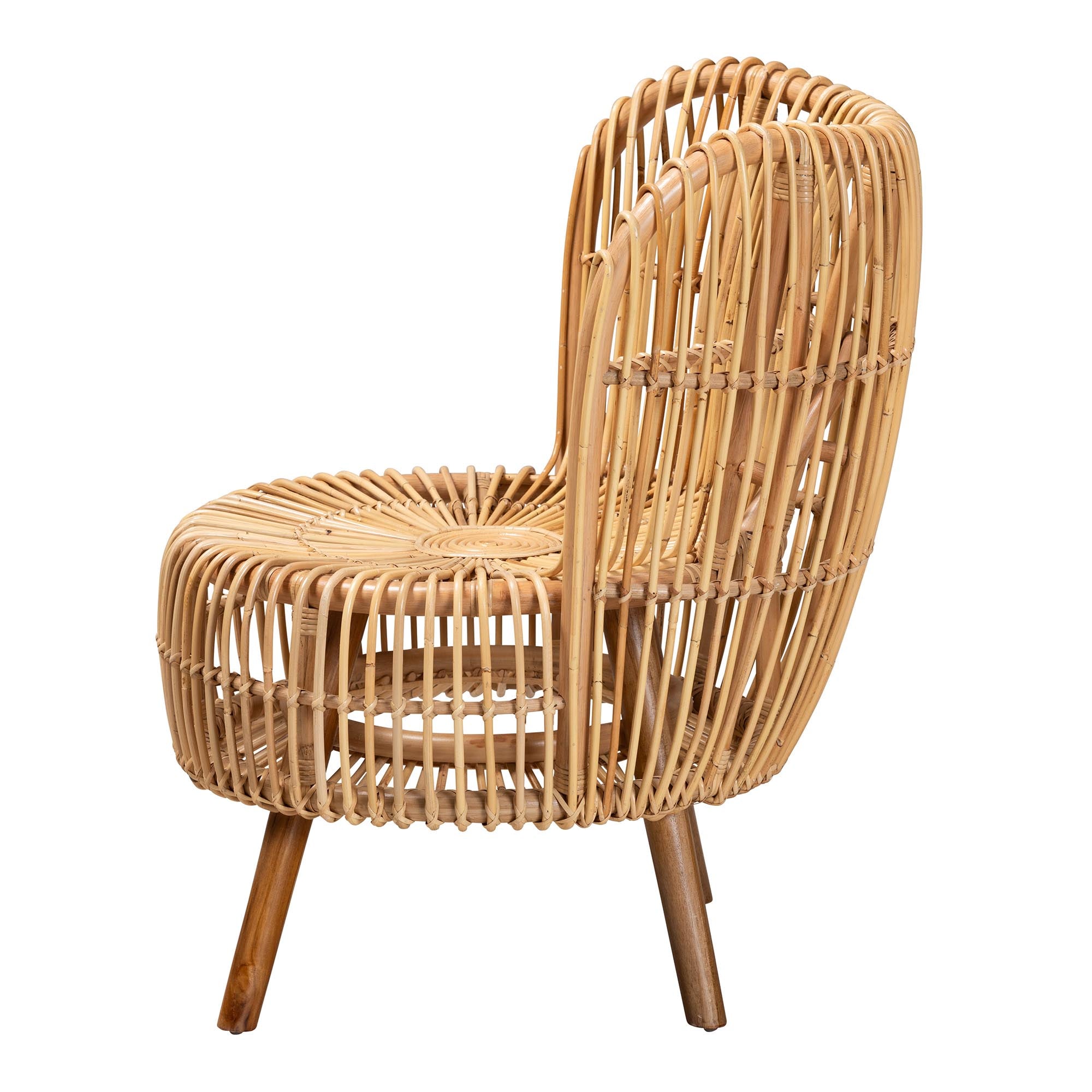Camellia Rattan Tall Lounge Chair