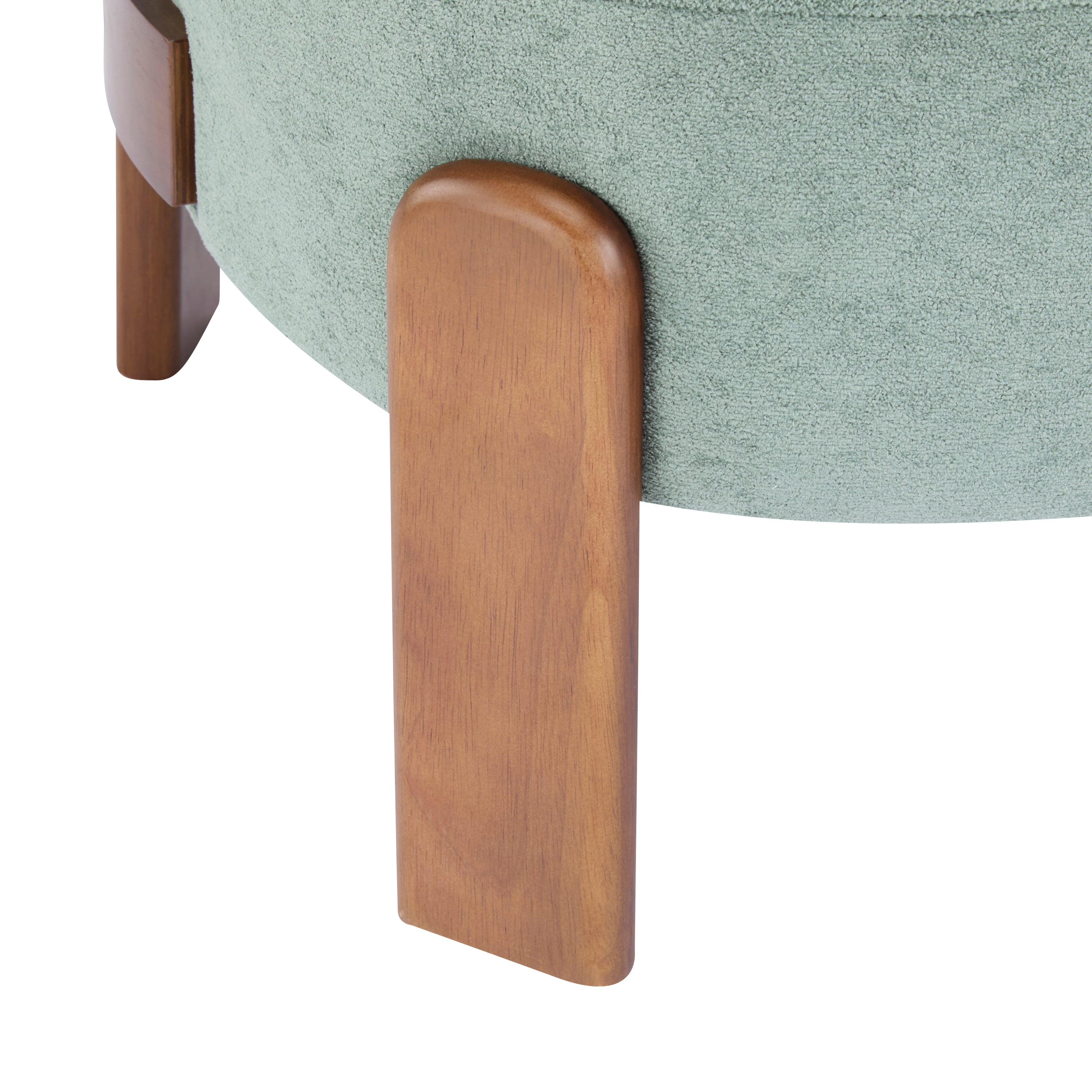Modern Cozy Wingback Accent Arm Chair with Wooden Feet