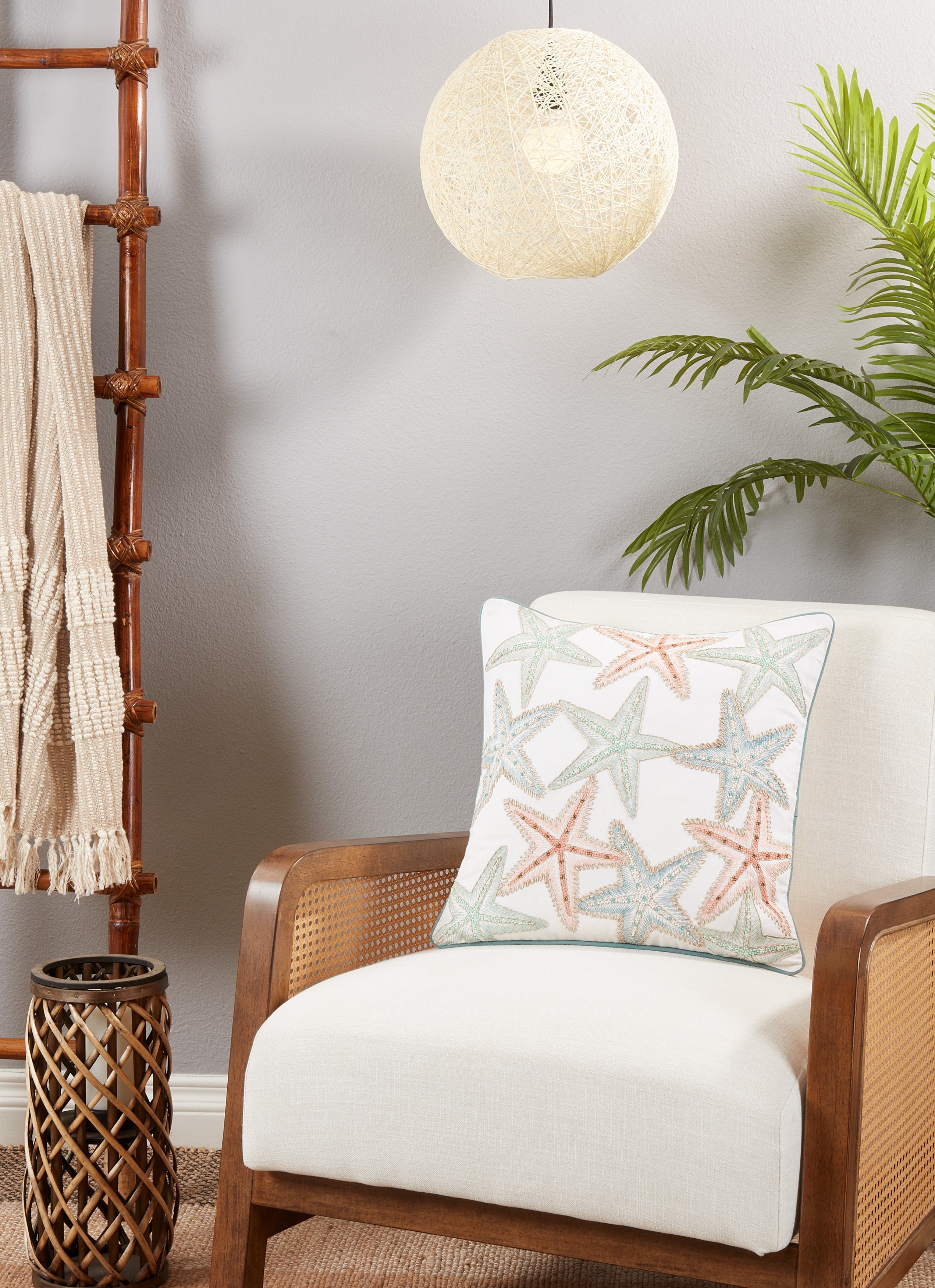 Poly Filled Starfish Throw Pillow