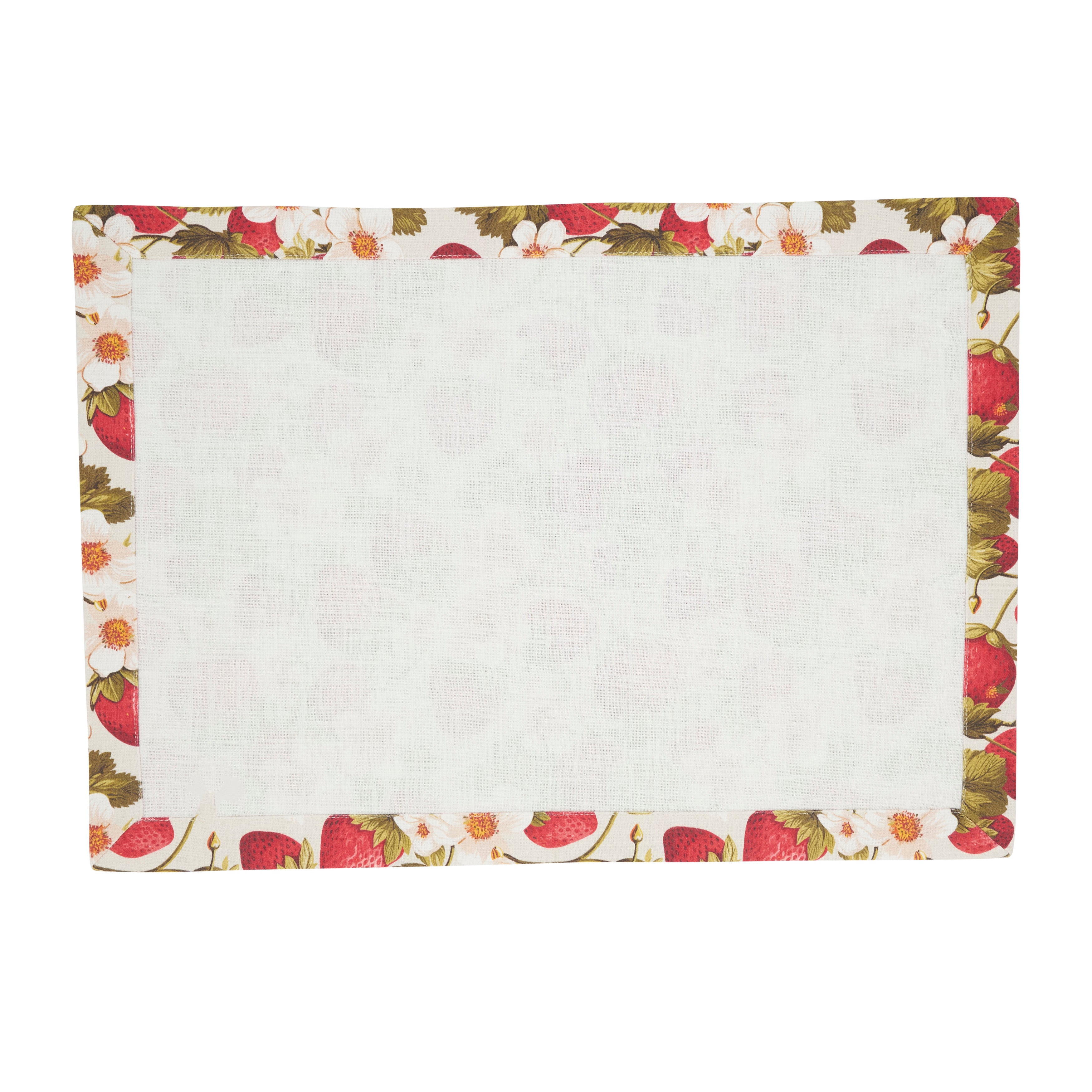 Breezy Juicy Strawberry Placemats, Set of 4