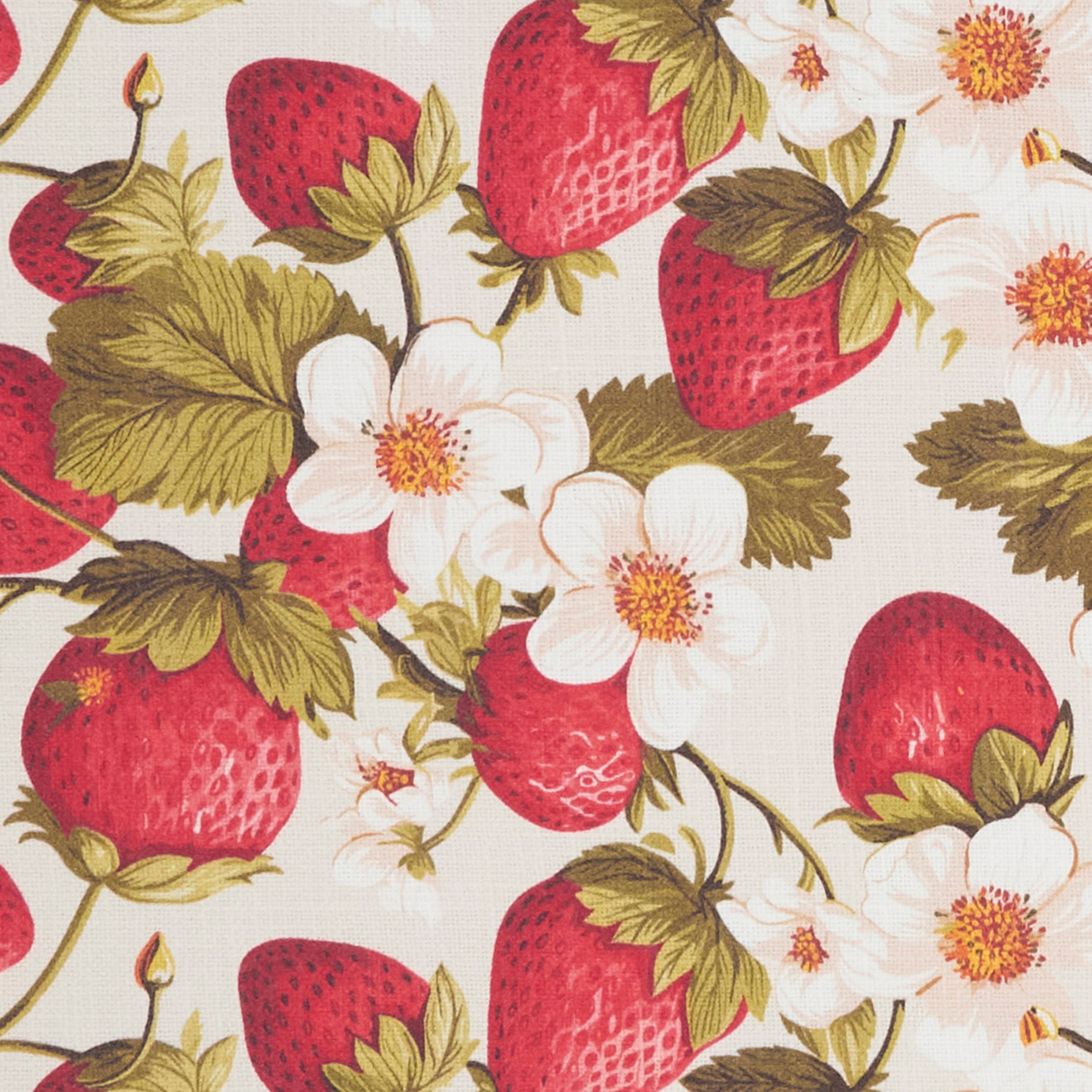 Breezy Juicy Strawberry Placemats, Set of 4