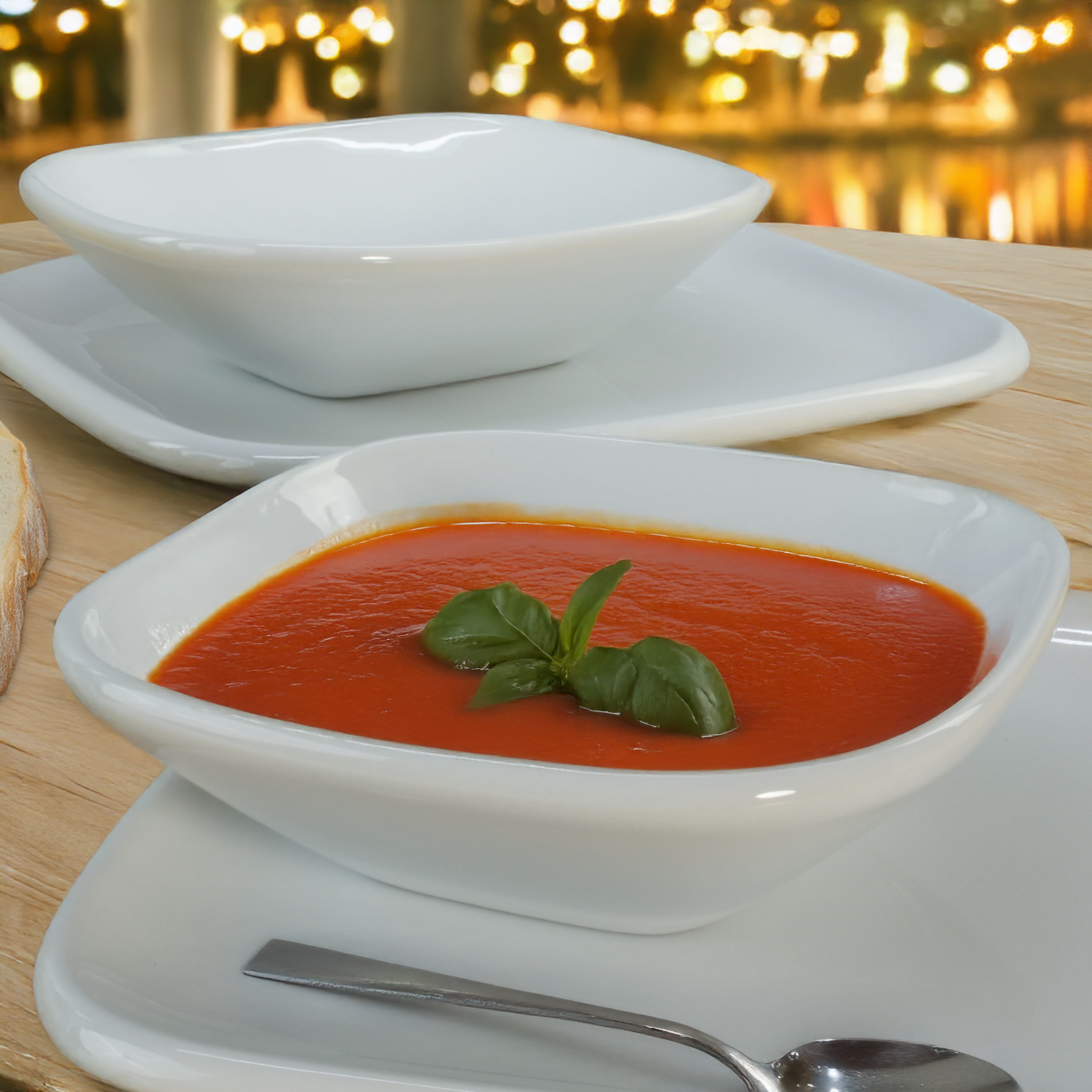 Impulse Square Dinner Bowls, Set of 8