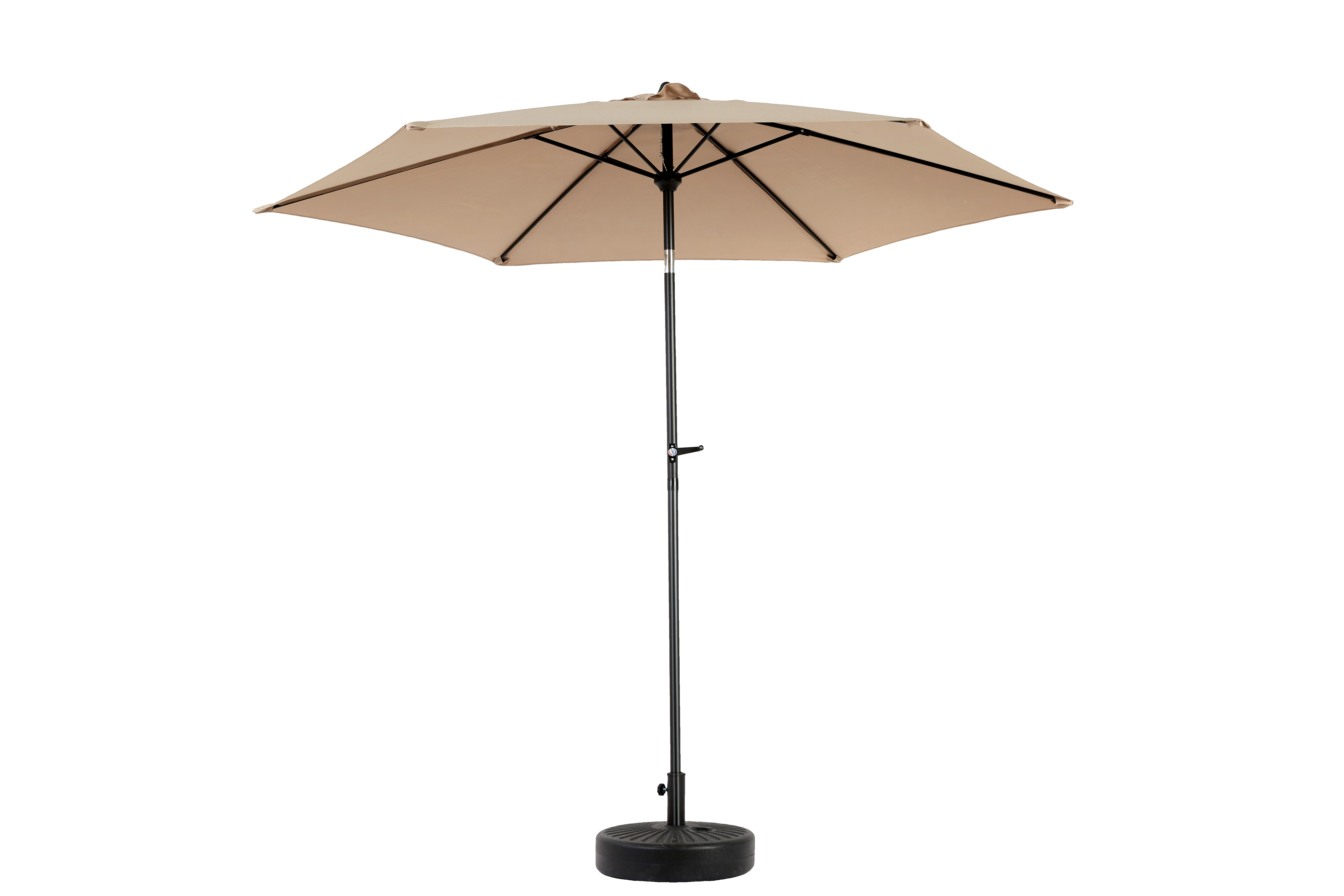 9' Outdoor Patio Umbrella Outdoor Table Umbrella with Push Button Tilt and Crank, Base Not Included