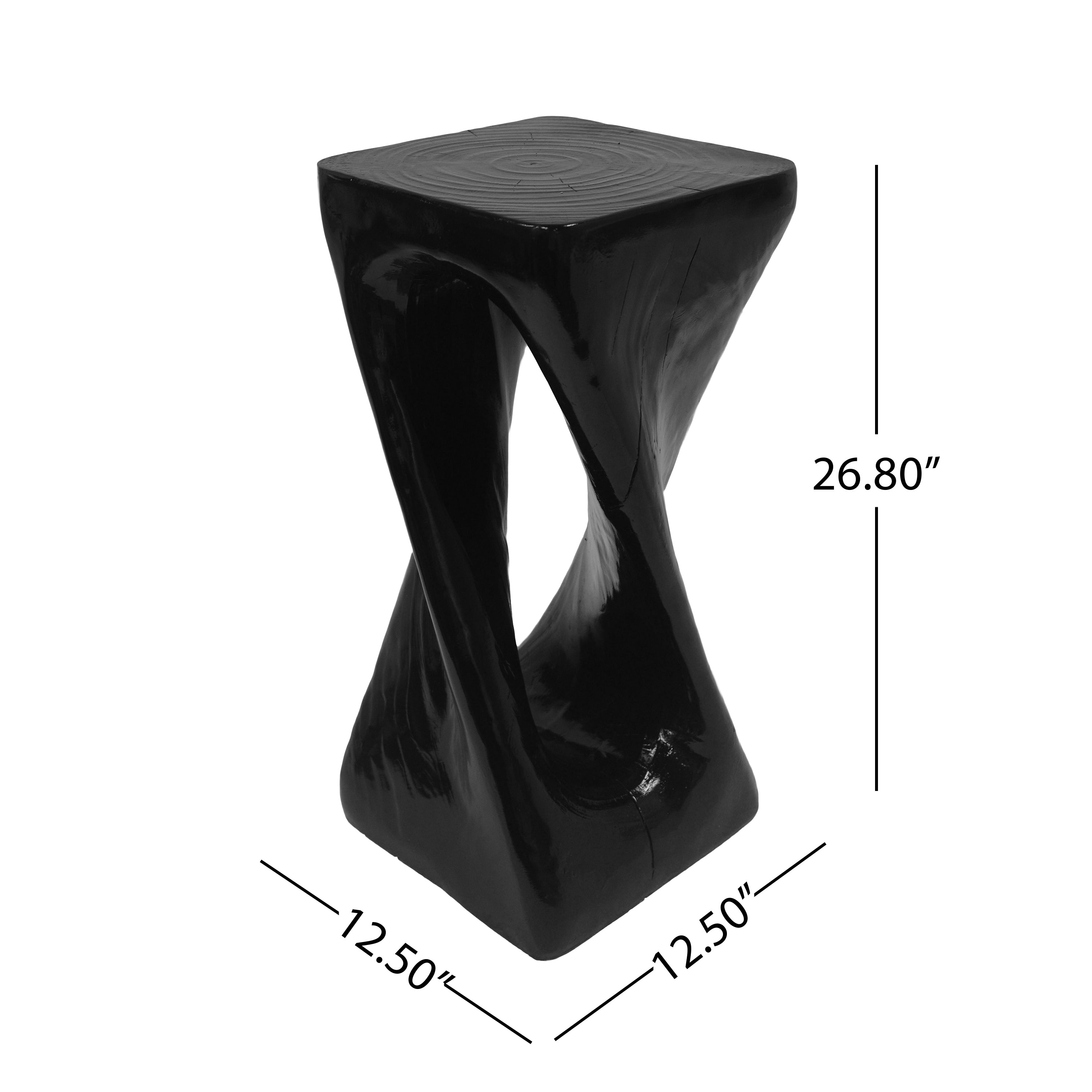 Twist Shape Accent Table