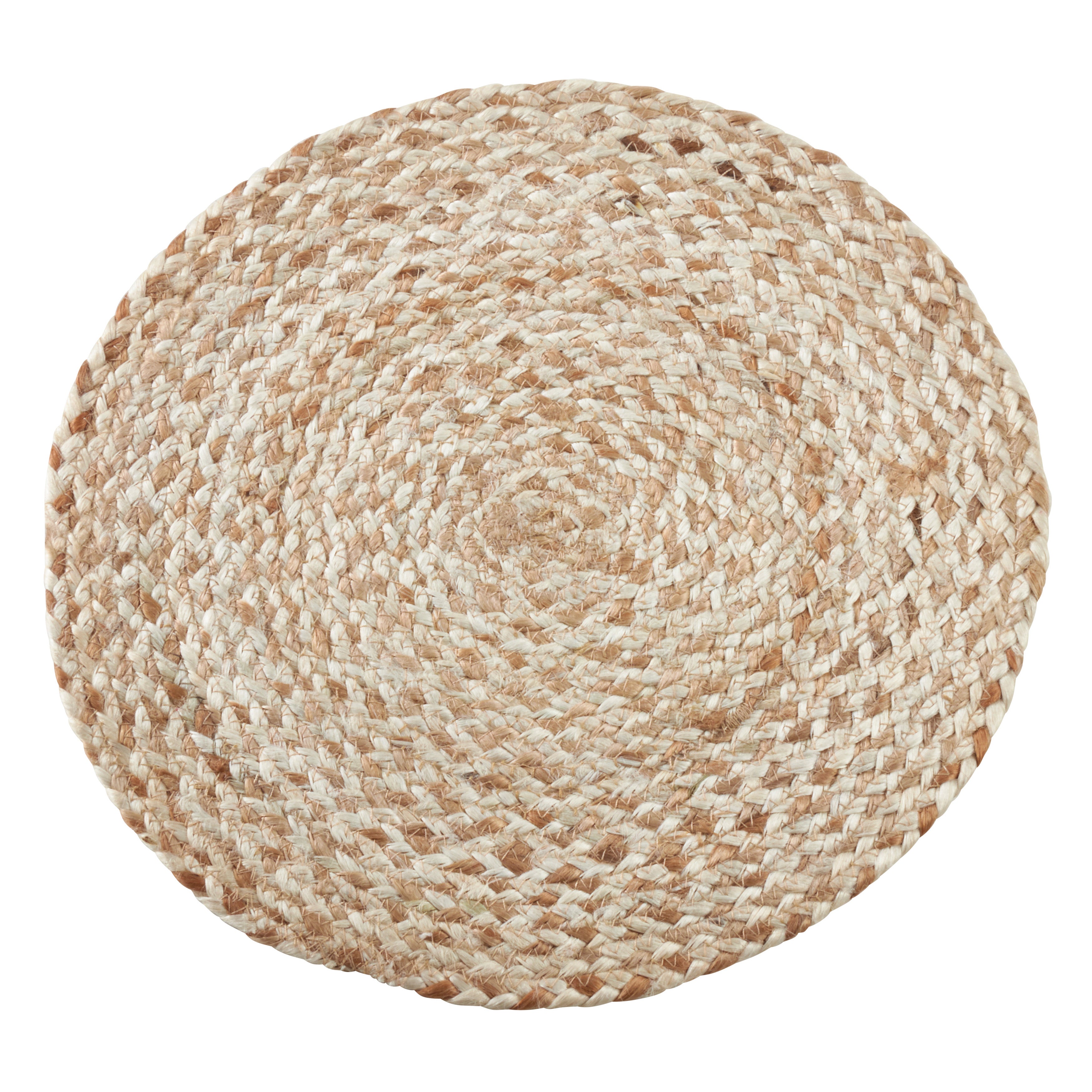 Woven Design Jute Placemat, Set of 4