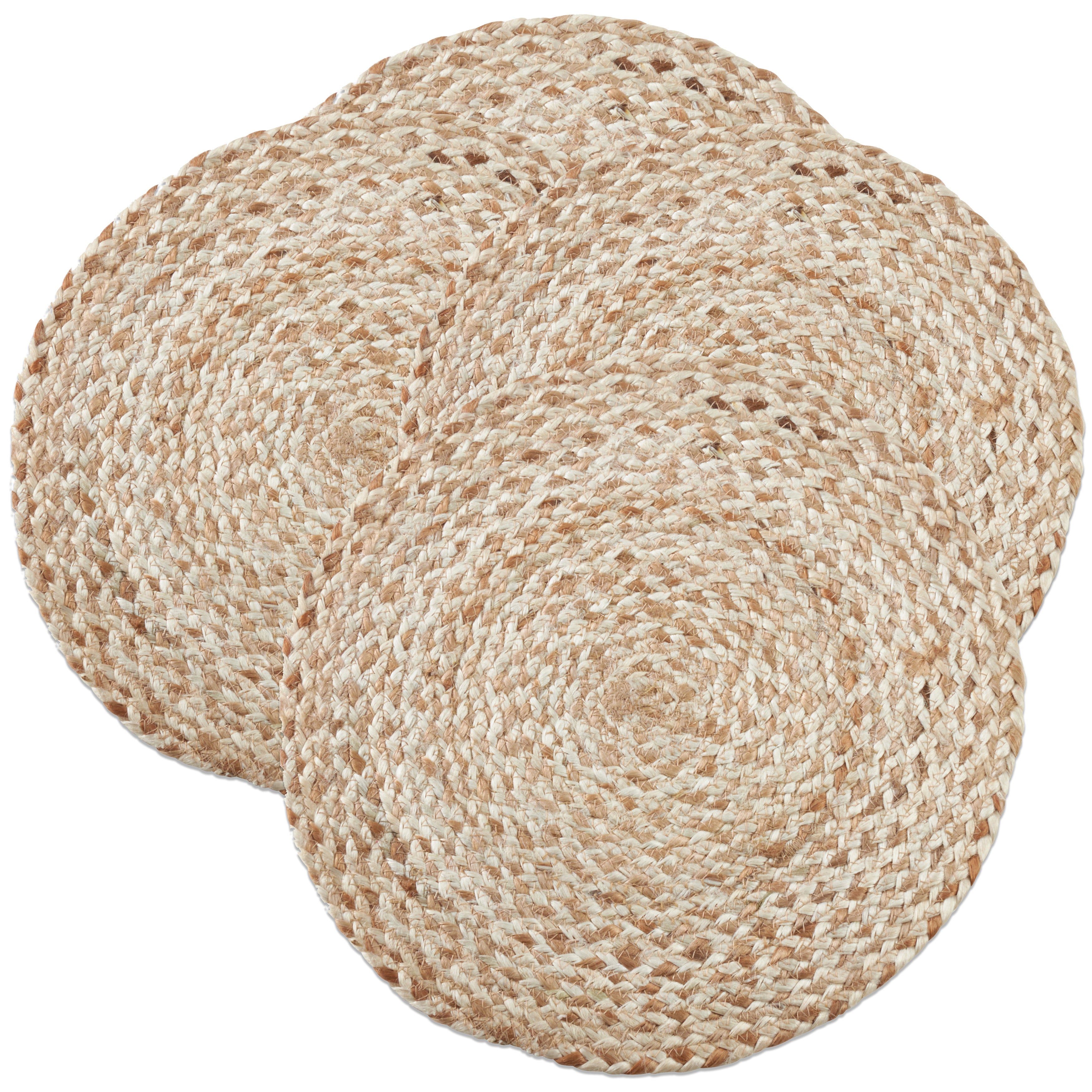 Woven Design Jute Placemat, Set of 4