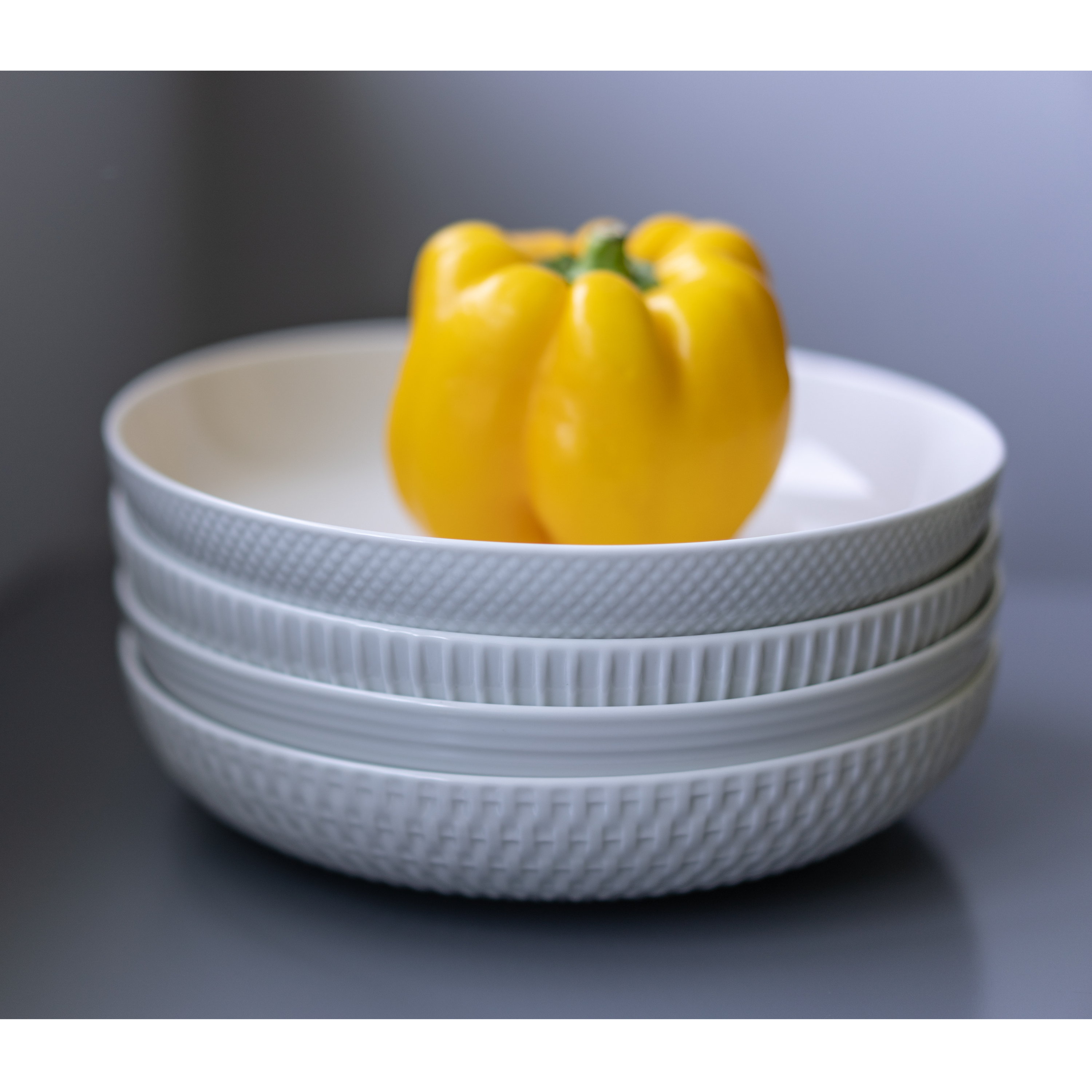 Assorted Textured Bowls 4 Piece Set