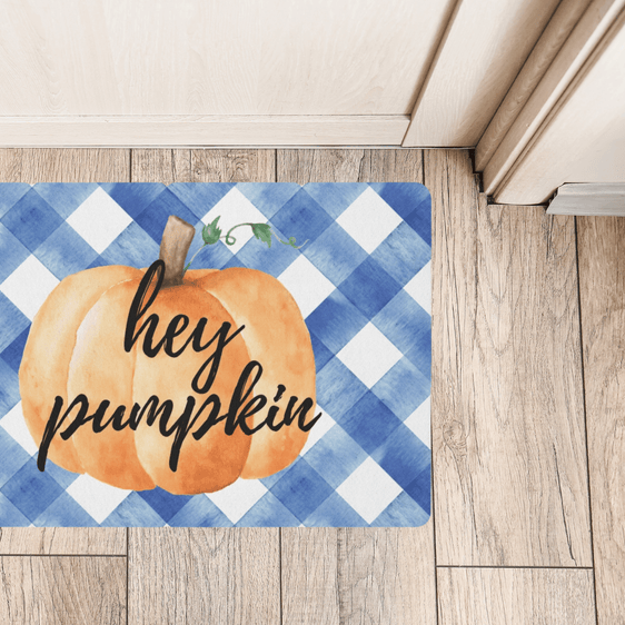 Hey-Pumpkin-Blue-Gingham-Kitchen-and-Doormat-Home-Decor