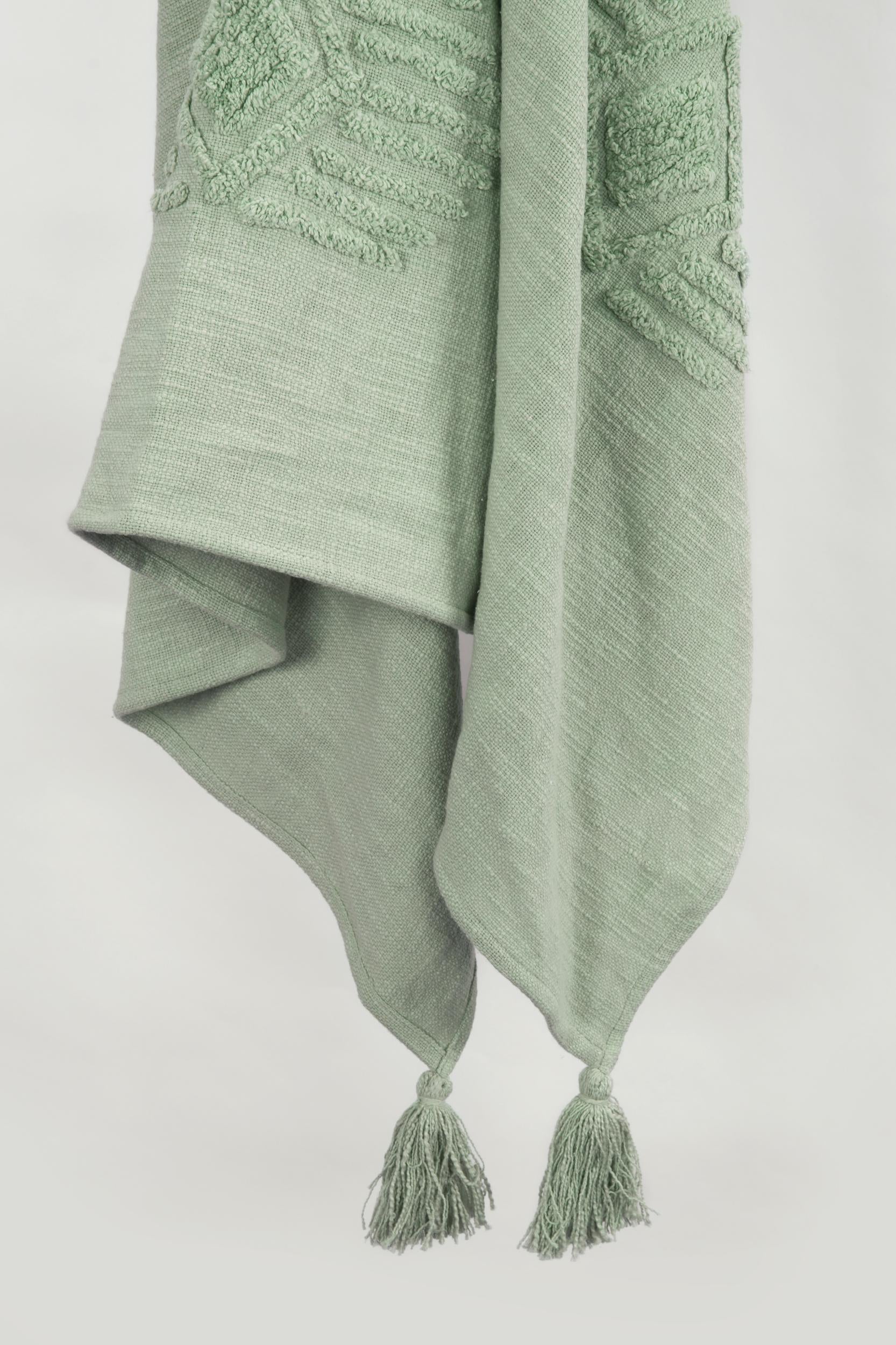 Woven Ikat 100% Woven Textured Cotton Throw