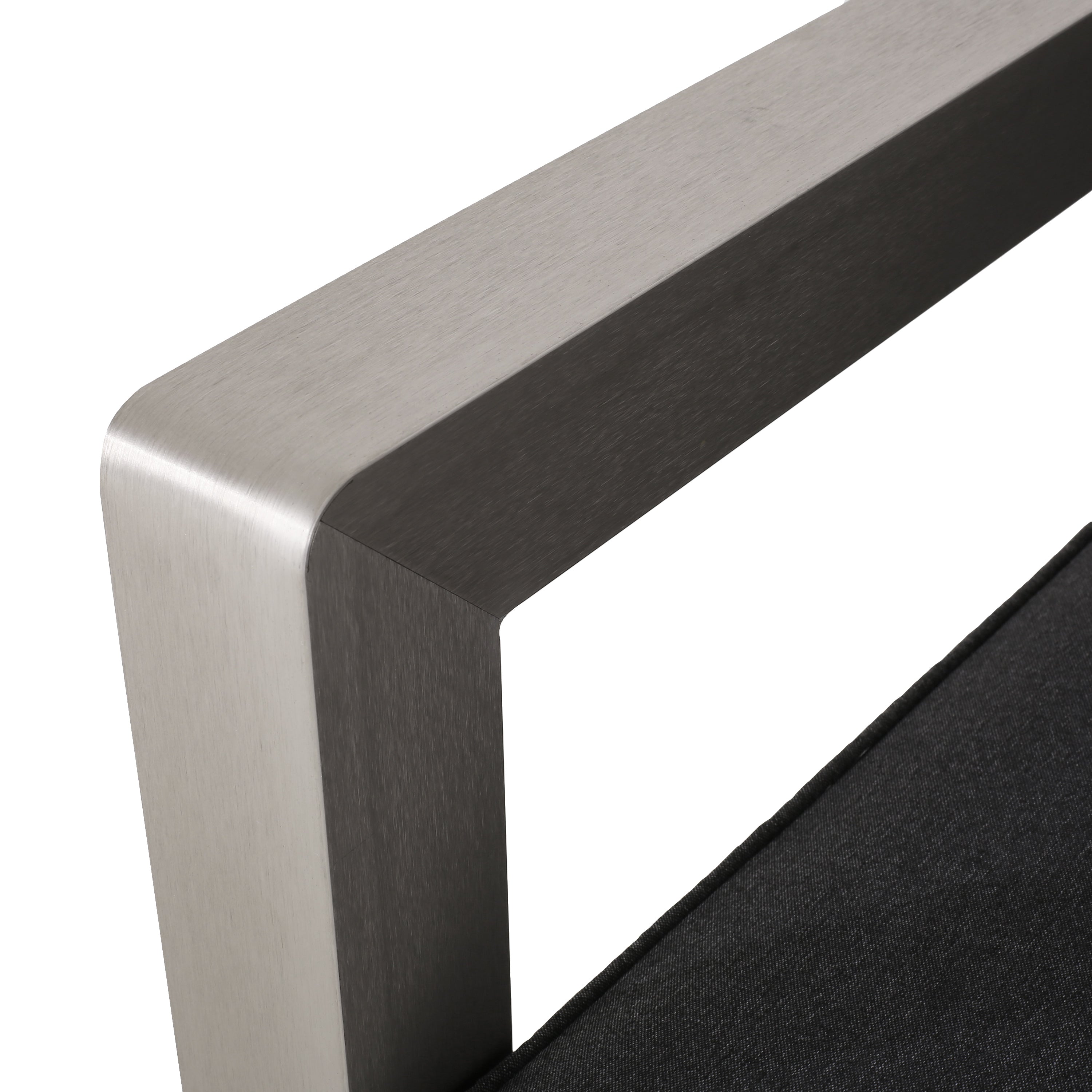 Rutile Outdoor Club Chair with Aluminum Frame and Open Back