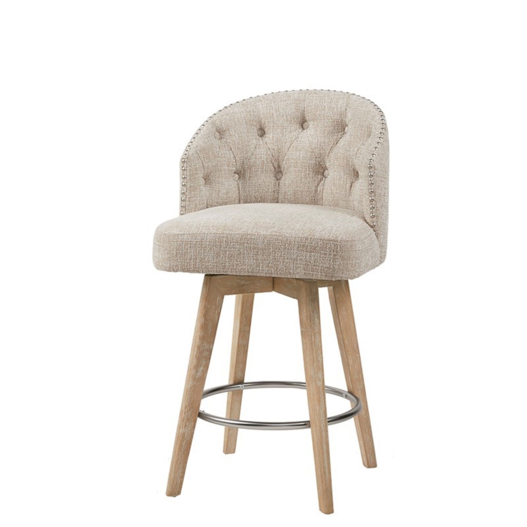 Holloway Upholstered 360 Degree Swivel Counter Stool