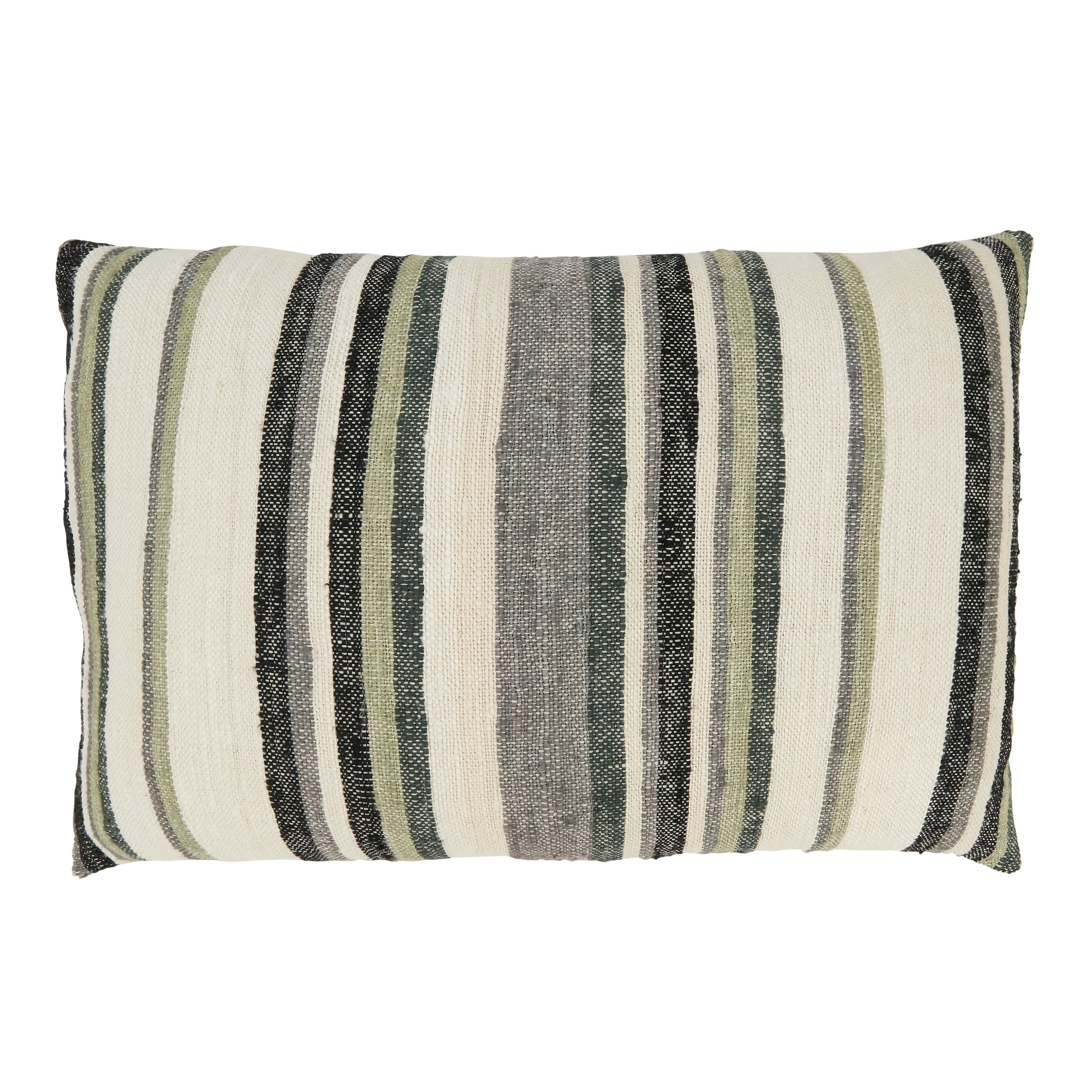 Striped Serenity Poly Filled Throw Pillow