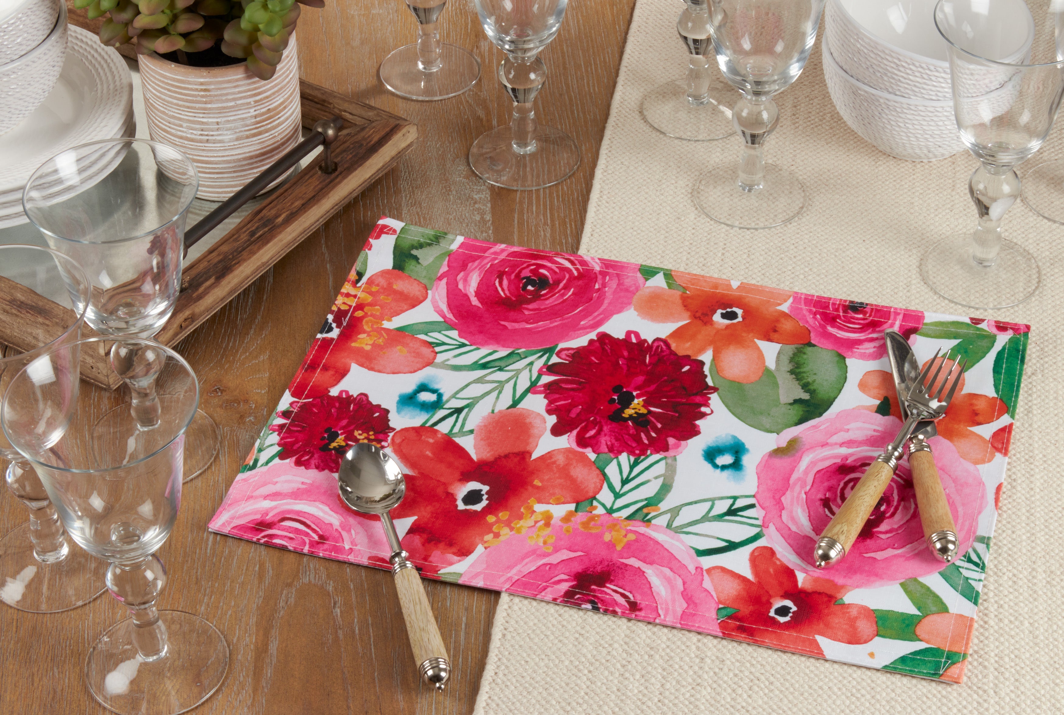 Santa Monica Floral Placemats, Set of 4