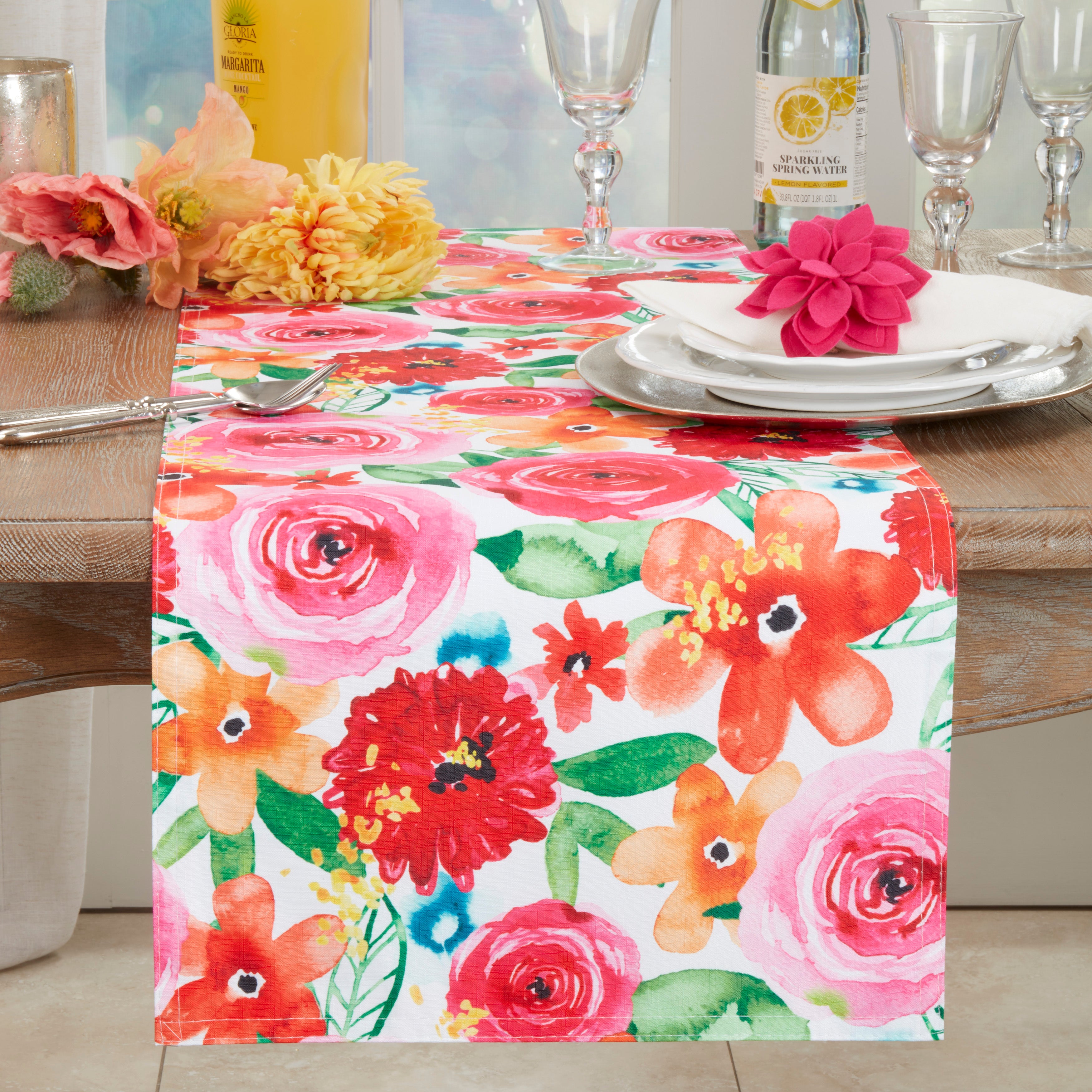 Santa Monica Floral Table Runner