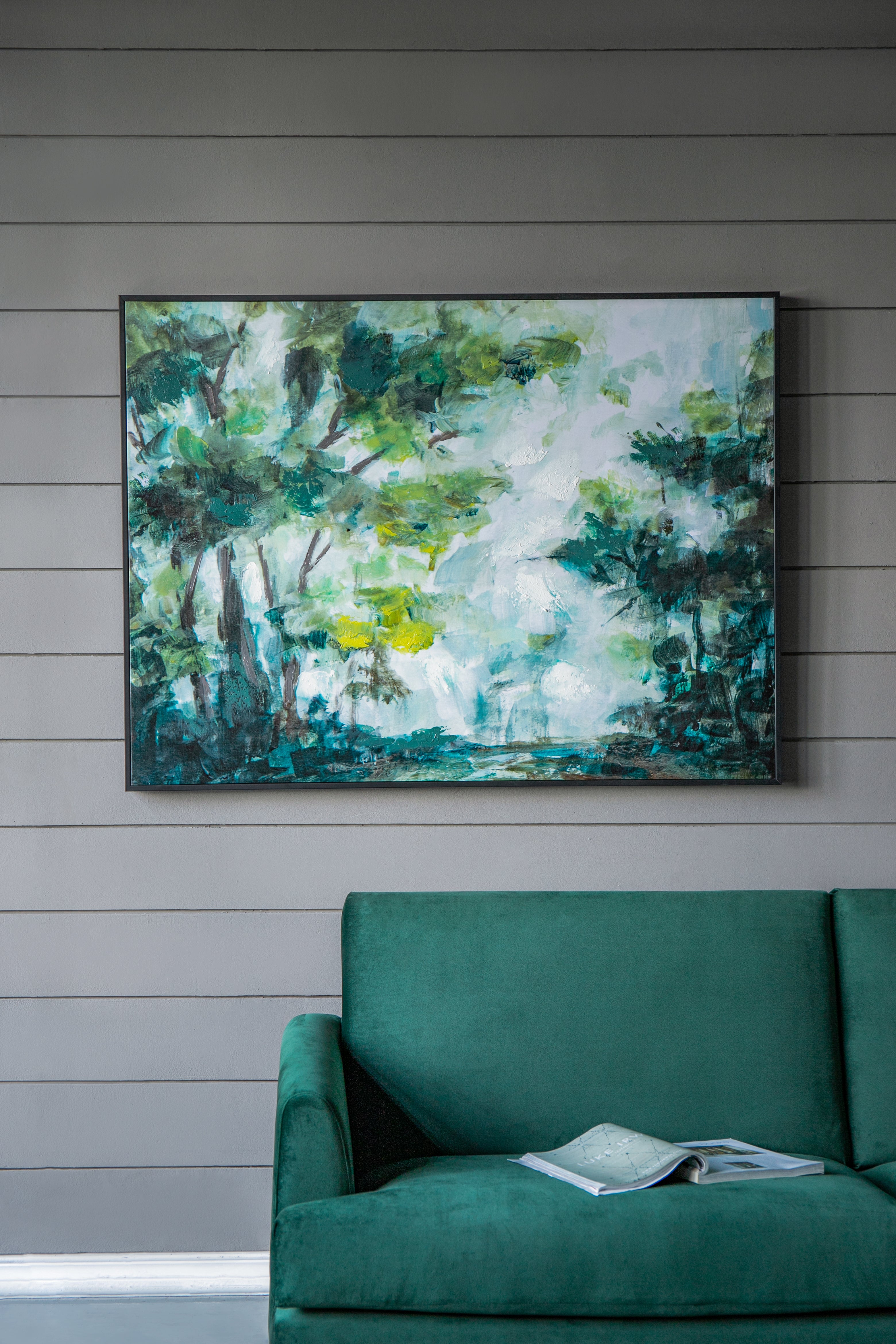 Multicolored Forest Landscape Wall Art