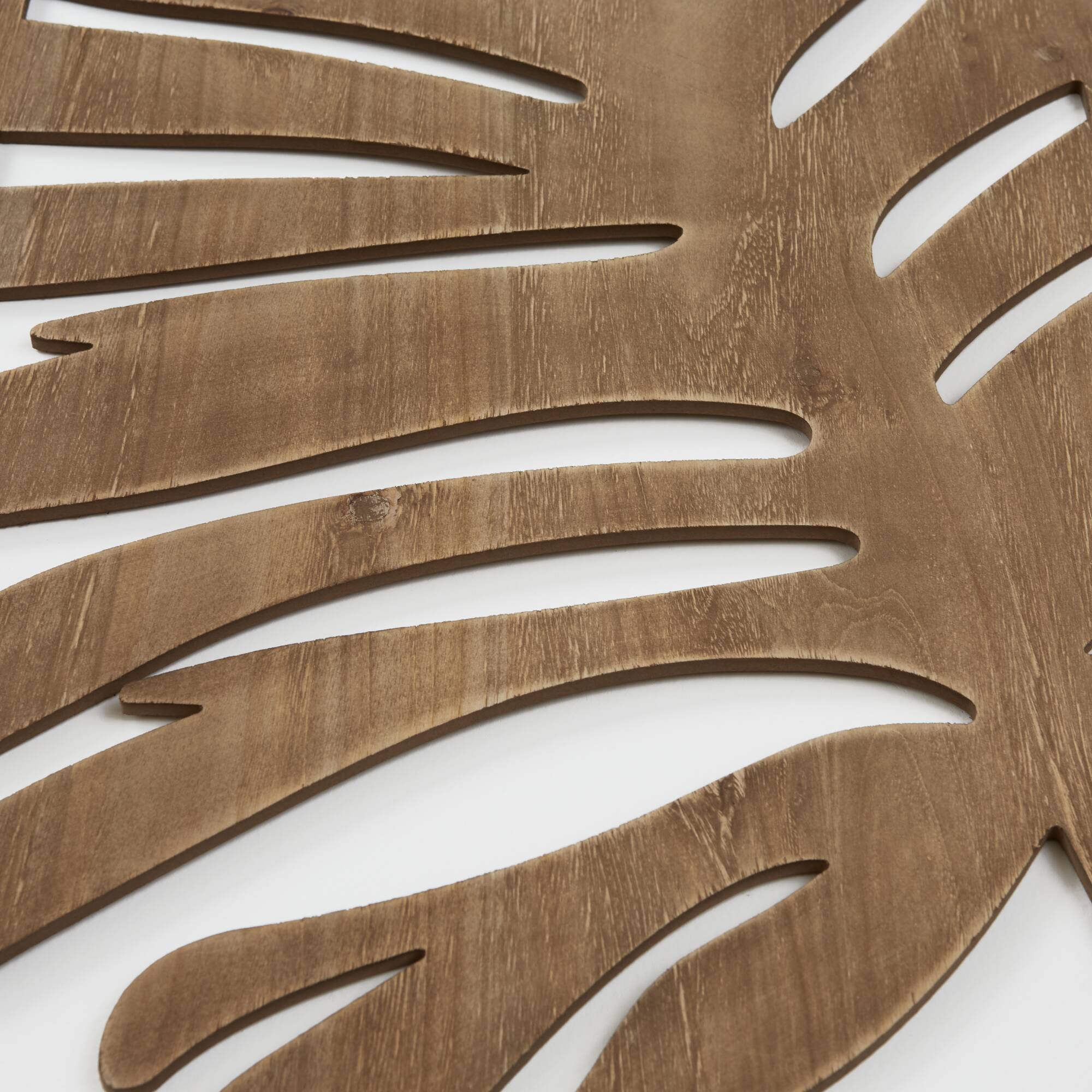 Birch Botanical Two-tone Wood Panel Wall Décor Set