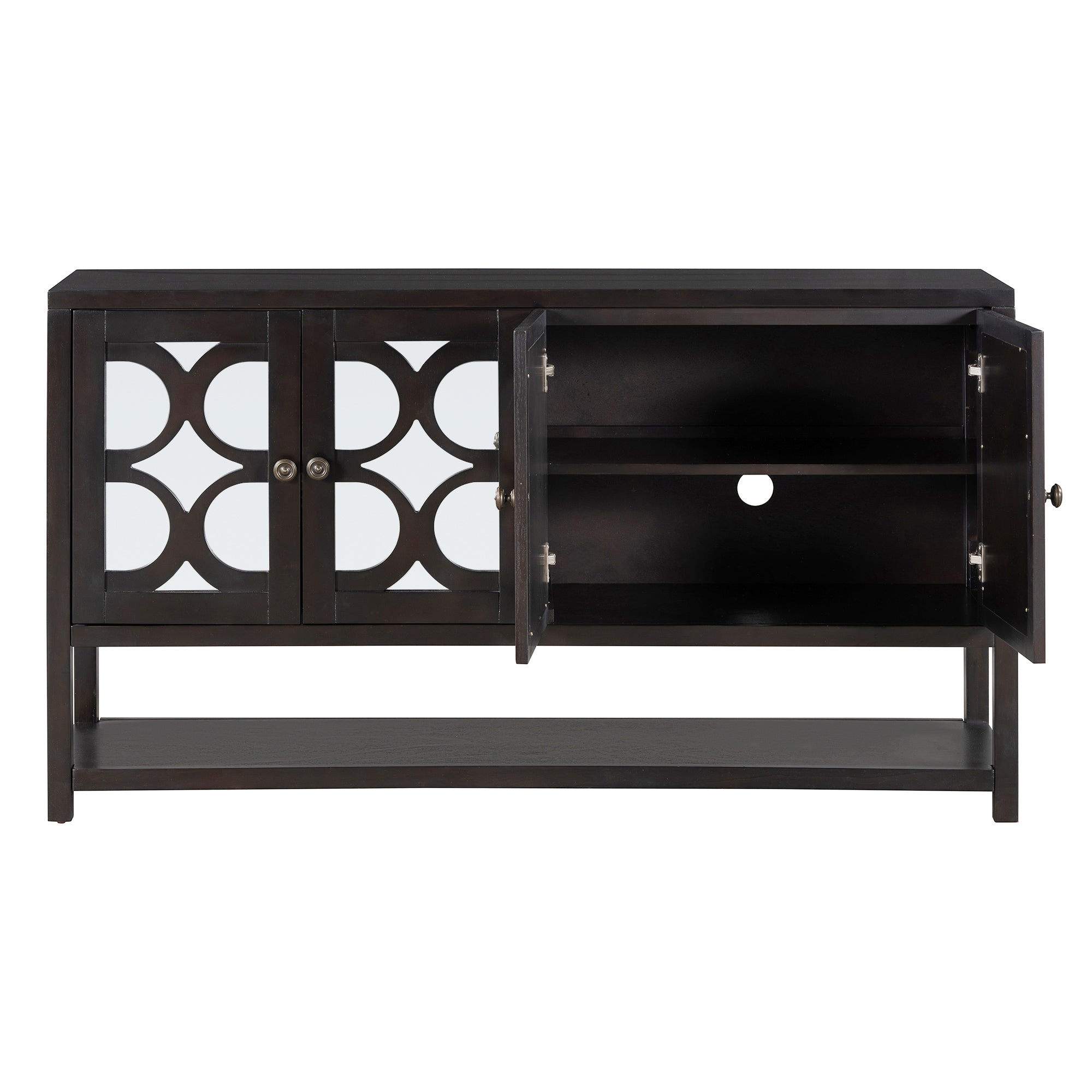 Mirrored Door Console Table