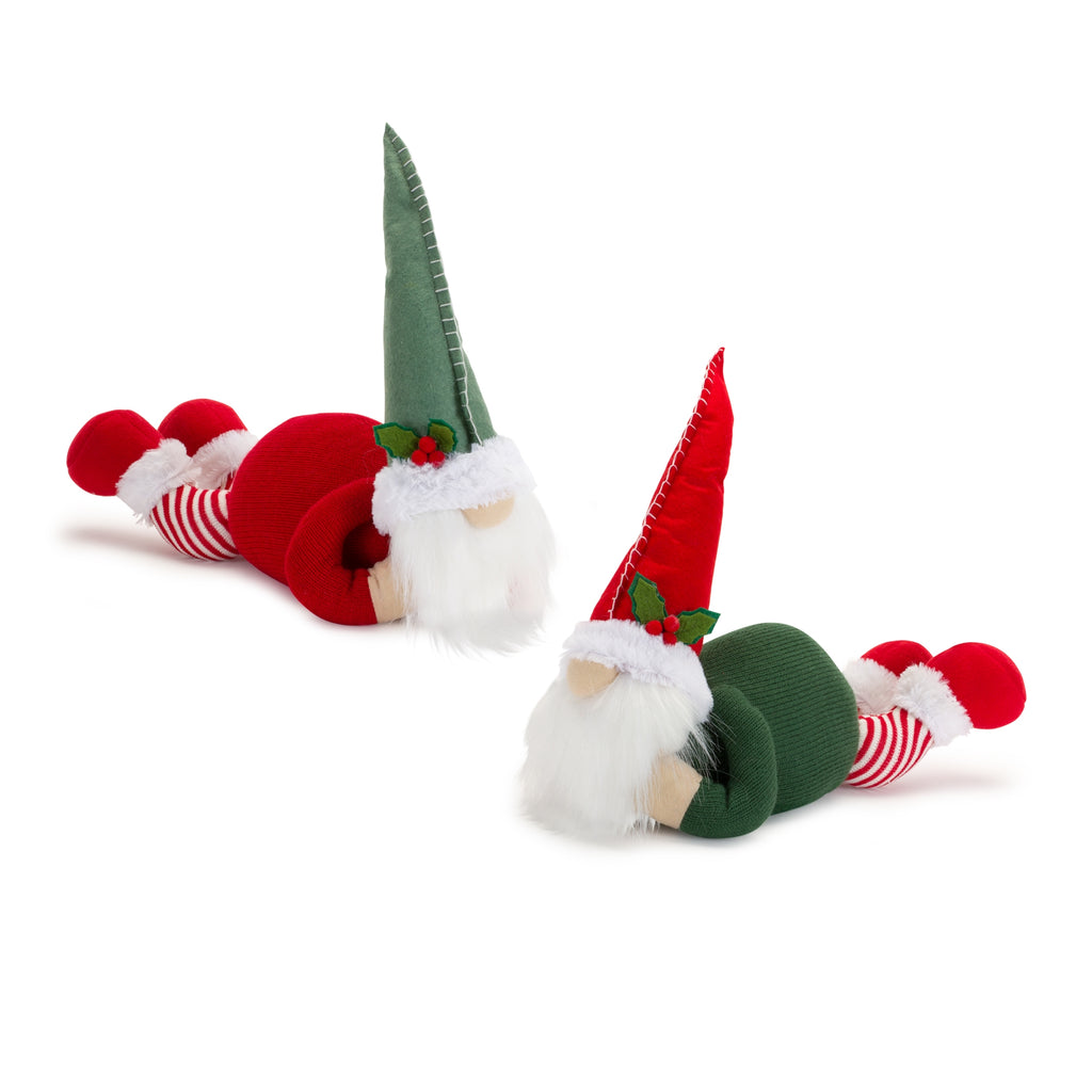 Plush-Gnome-Shelf-Sitter-with-Holly-Accent-(set-of-2)-Red-Decor