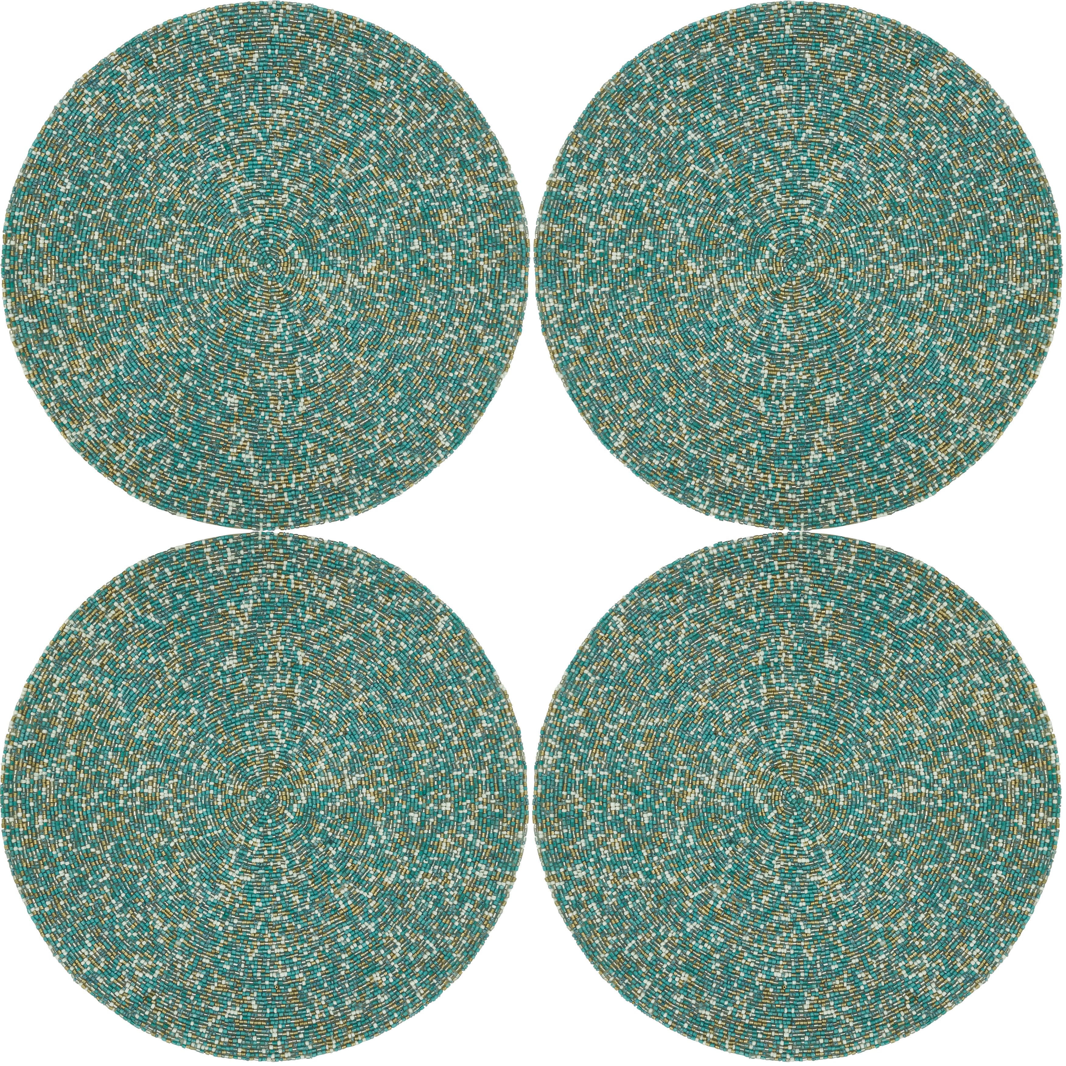 Beaded Table Placemat, Set of 4