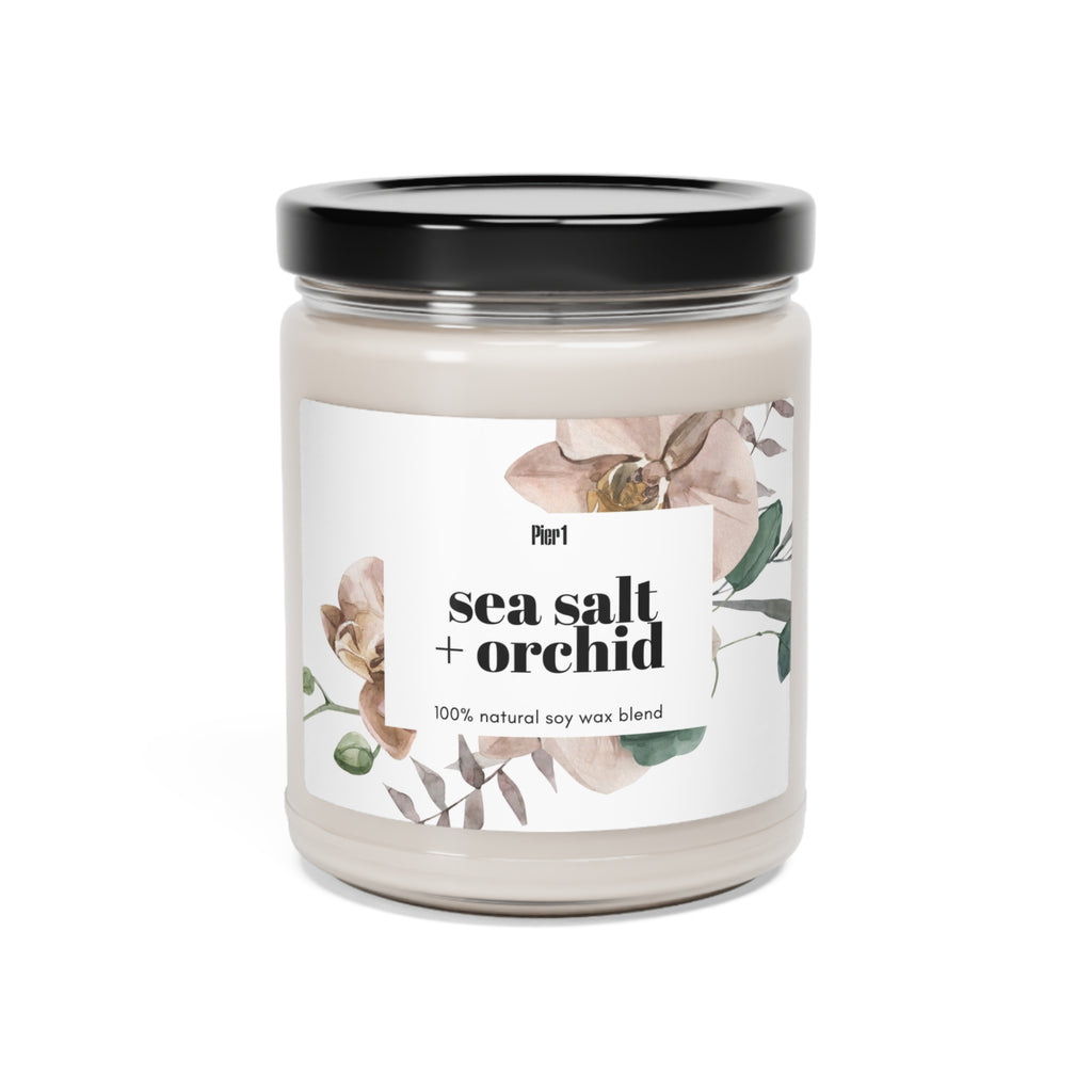 Sea-Salt-&-Orchid-Soy-Candle,-9oz-Home-Decor