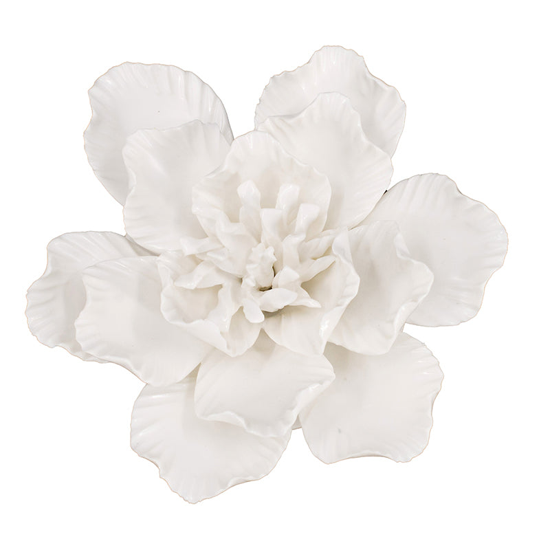 Handmade Ceramic Flower Wall Décor, Set of 2