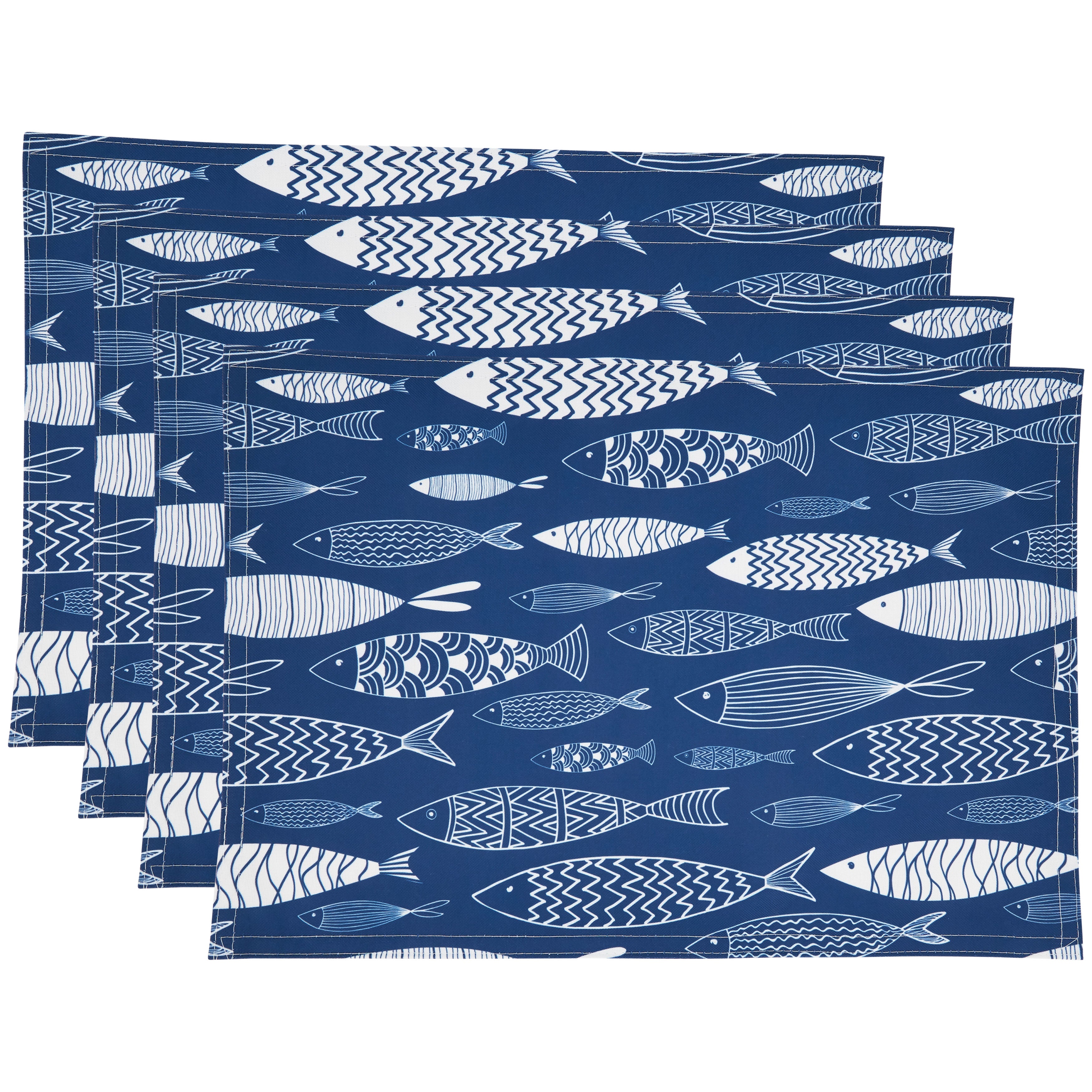 Fish Design Placemat, Set of 4