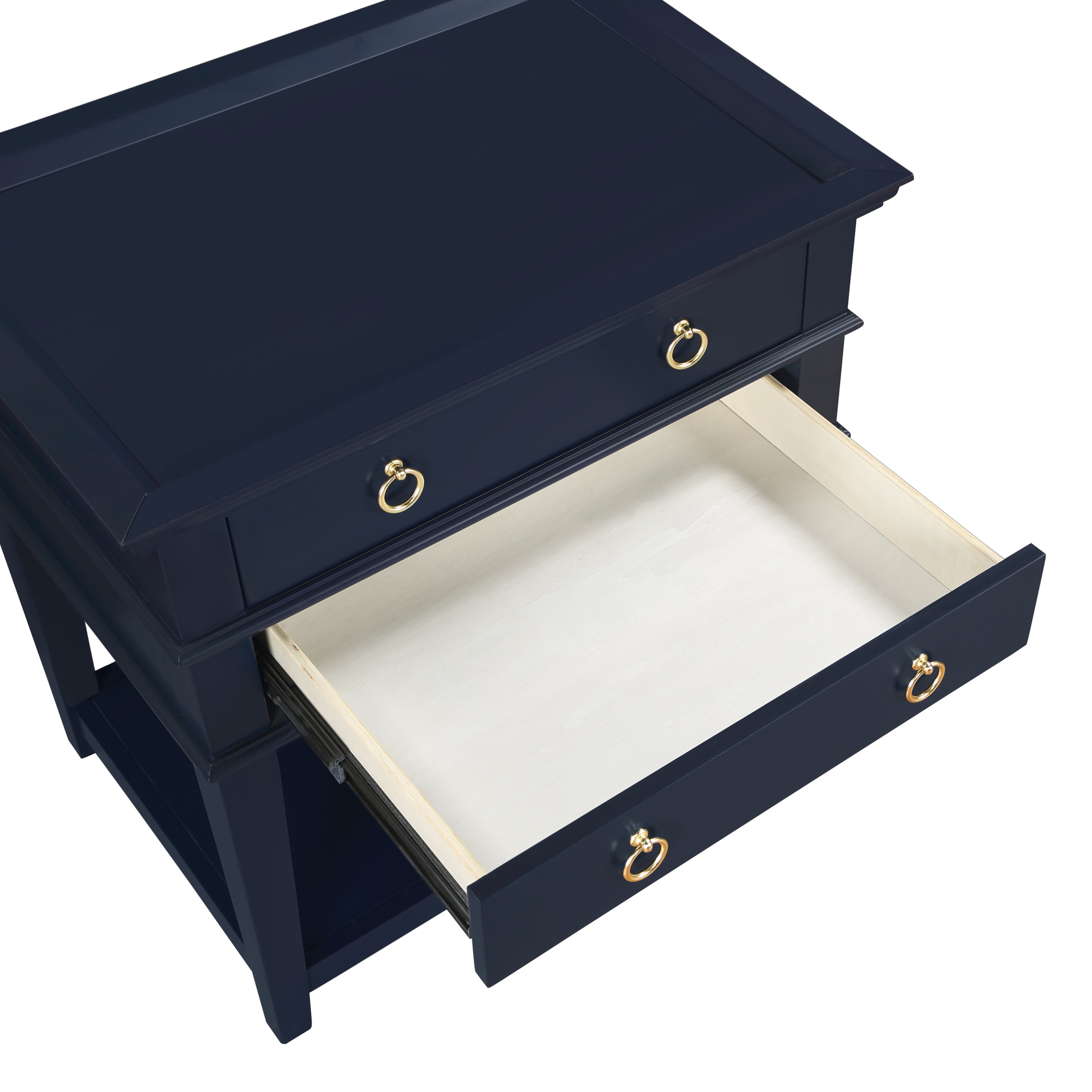 Carmona 2-Drawer Tray Top Nightstand