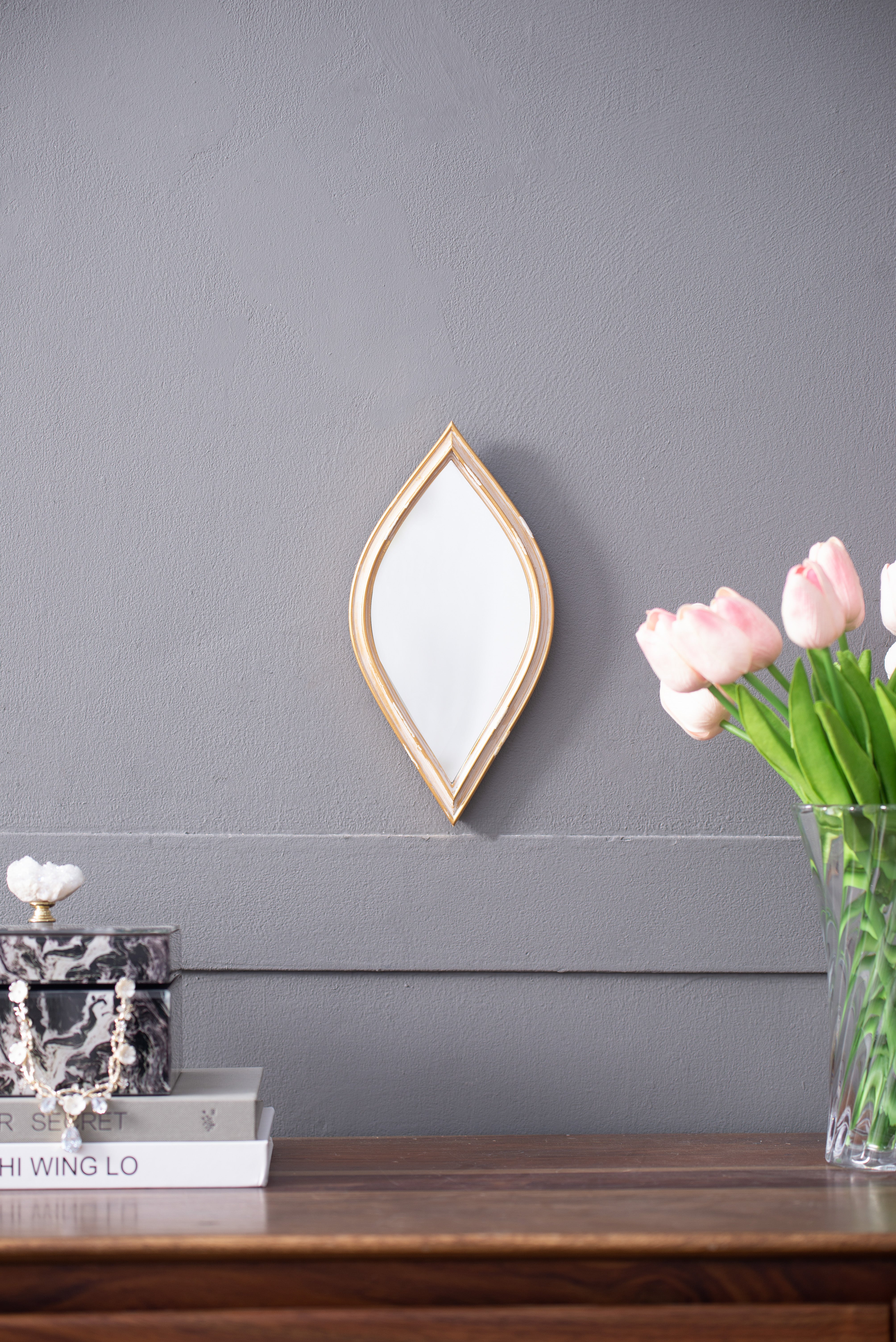 2-Piece Small Decorative Mirror for Wall Decor