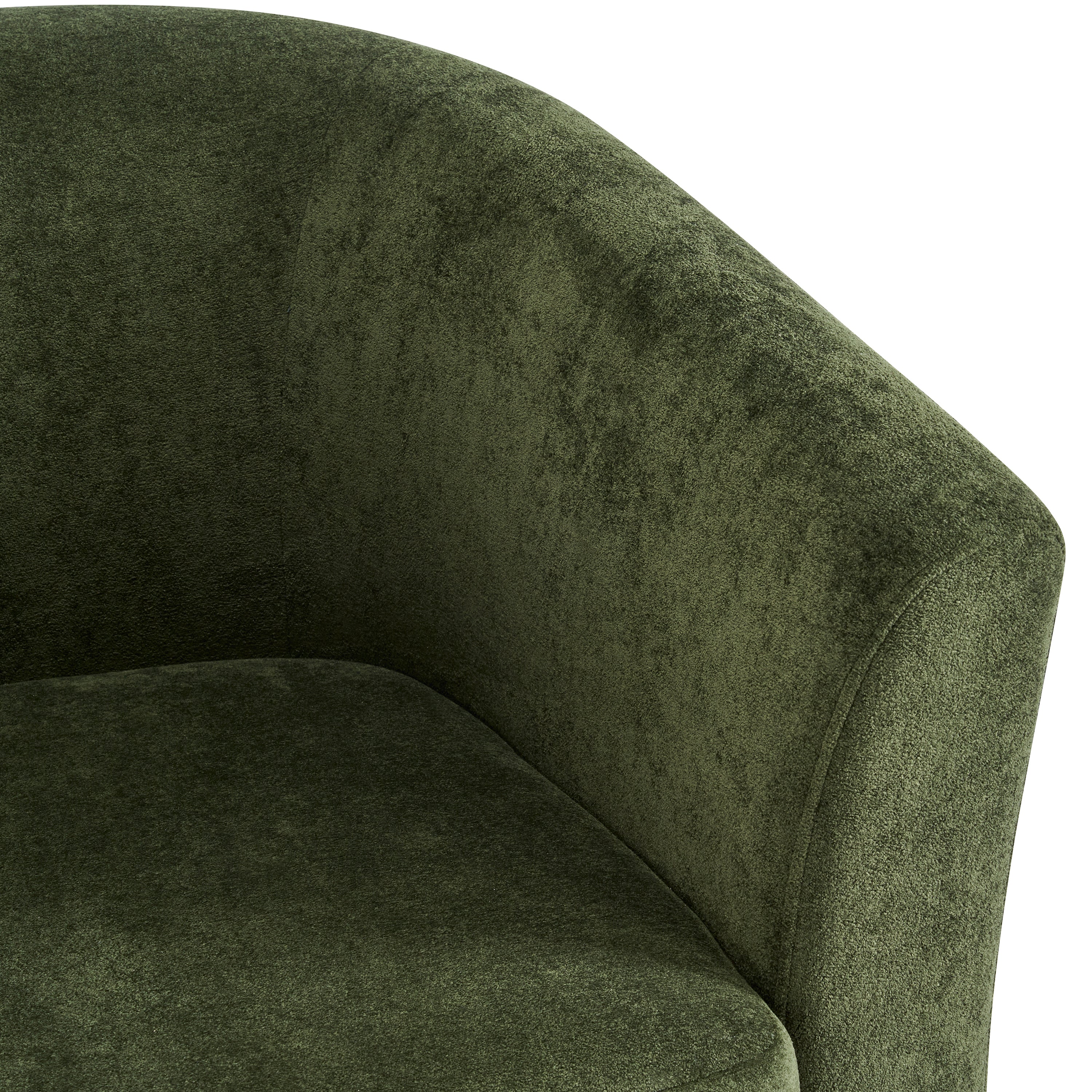Wooden Base Swivel Accent Chair