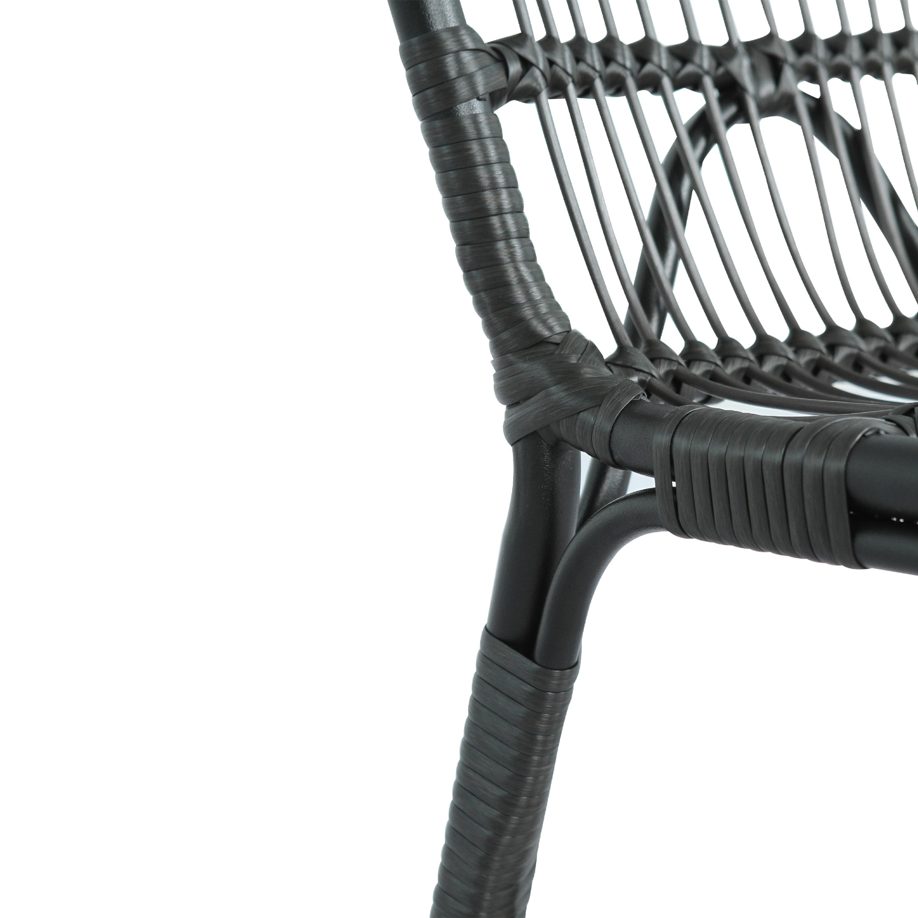 Outdoor Faux Rattan Dining Chairs, Set of 2