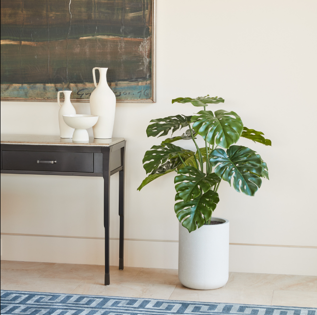 Faux Potted Monstera Tree, 4 ft
