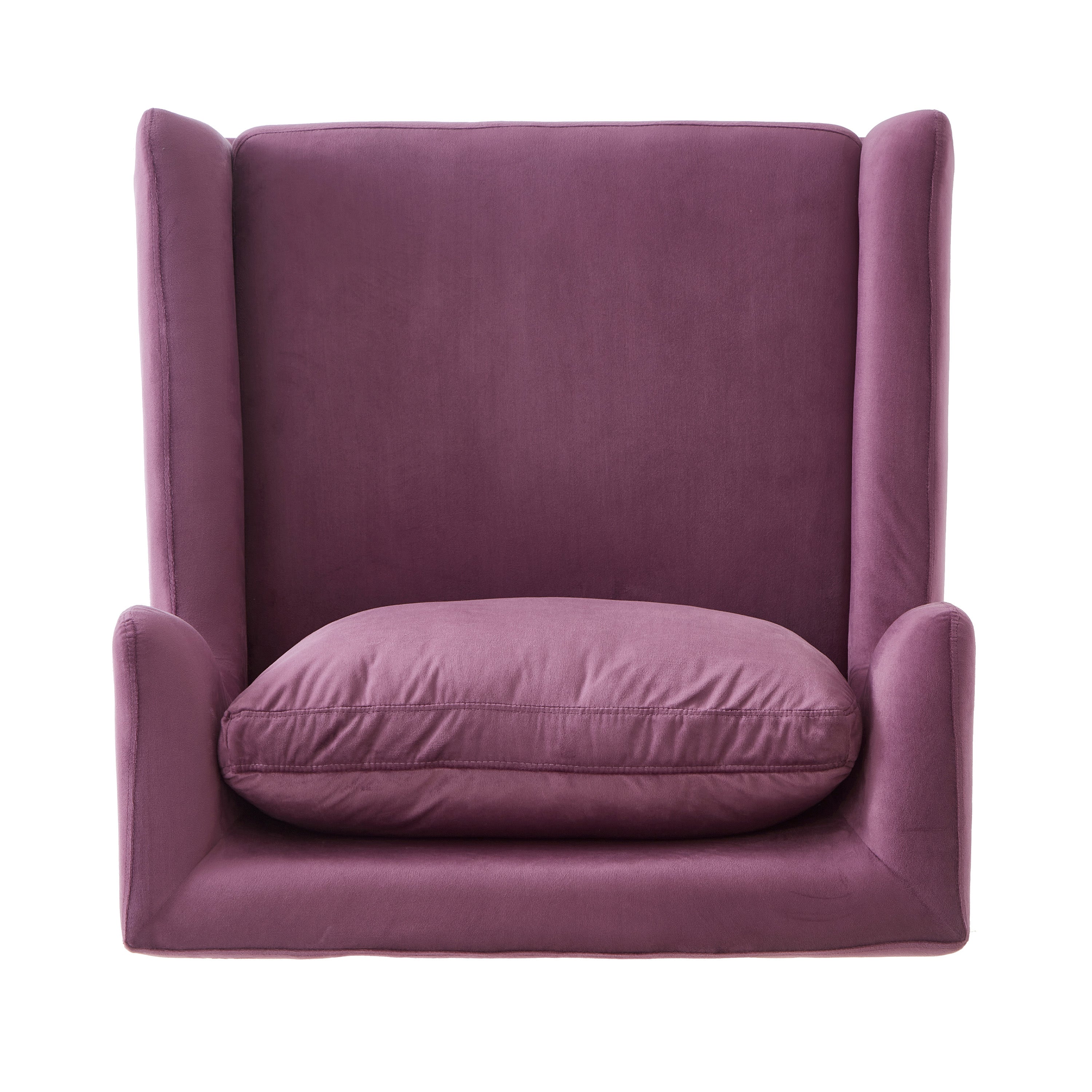 Modern Armchair Velvet Accent Chair Reading Chair Single Sofa Chair for Living Room, Bedroom, or Reading Corner, Beige