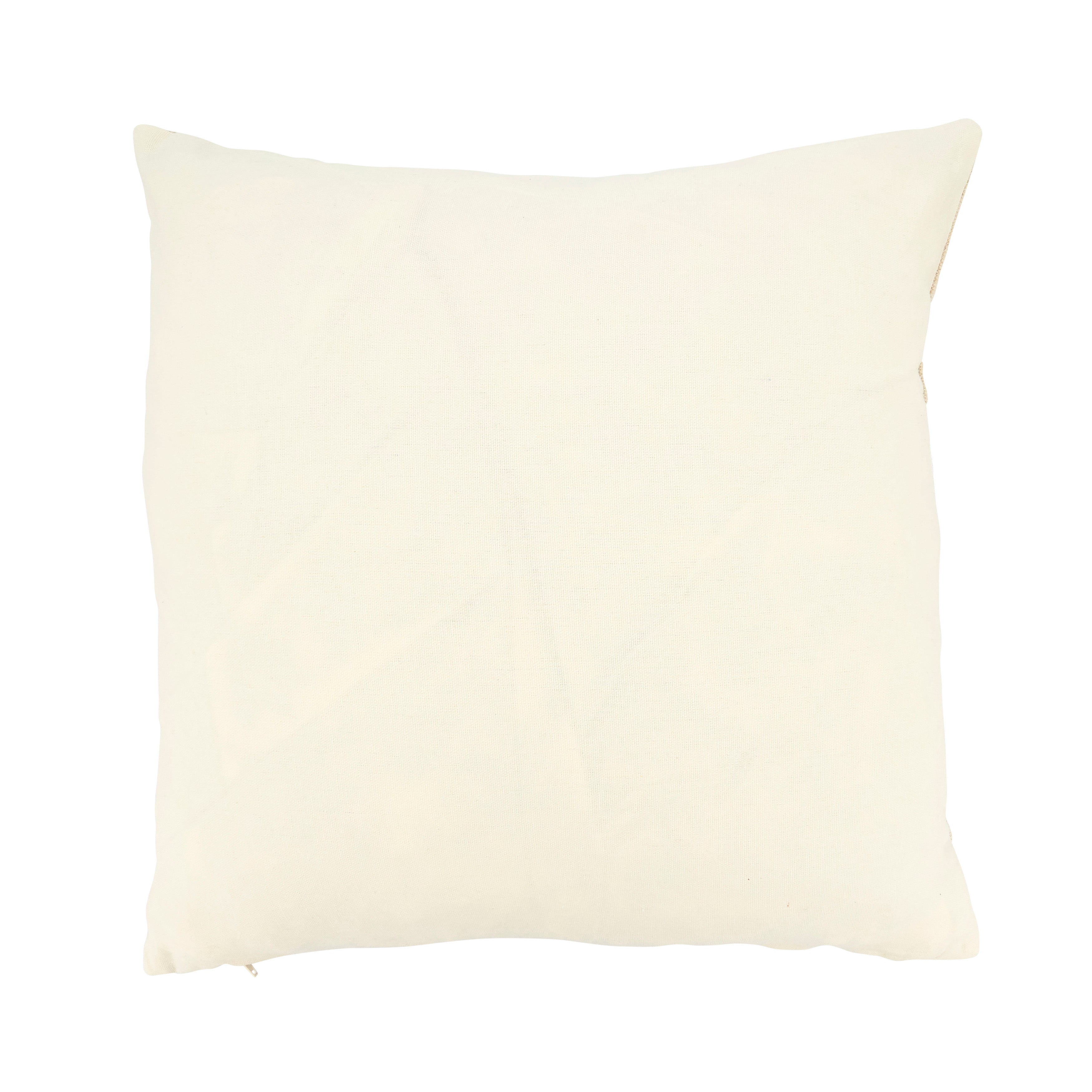 Rope Knots Appliqué Poly Filled Throw Pillow
